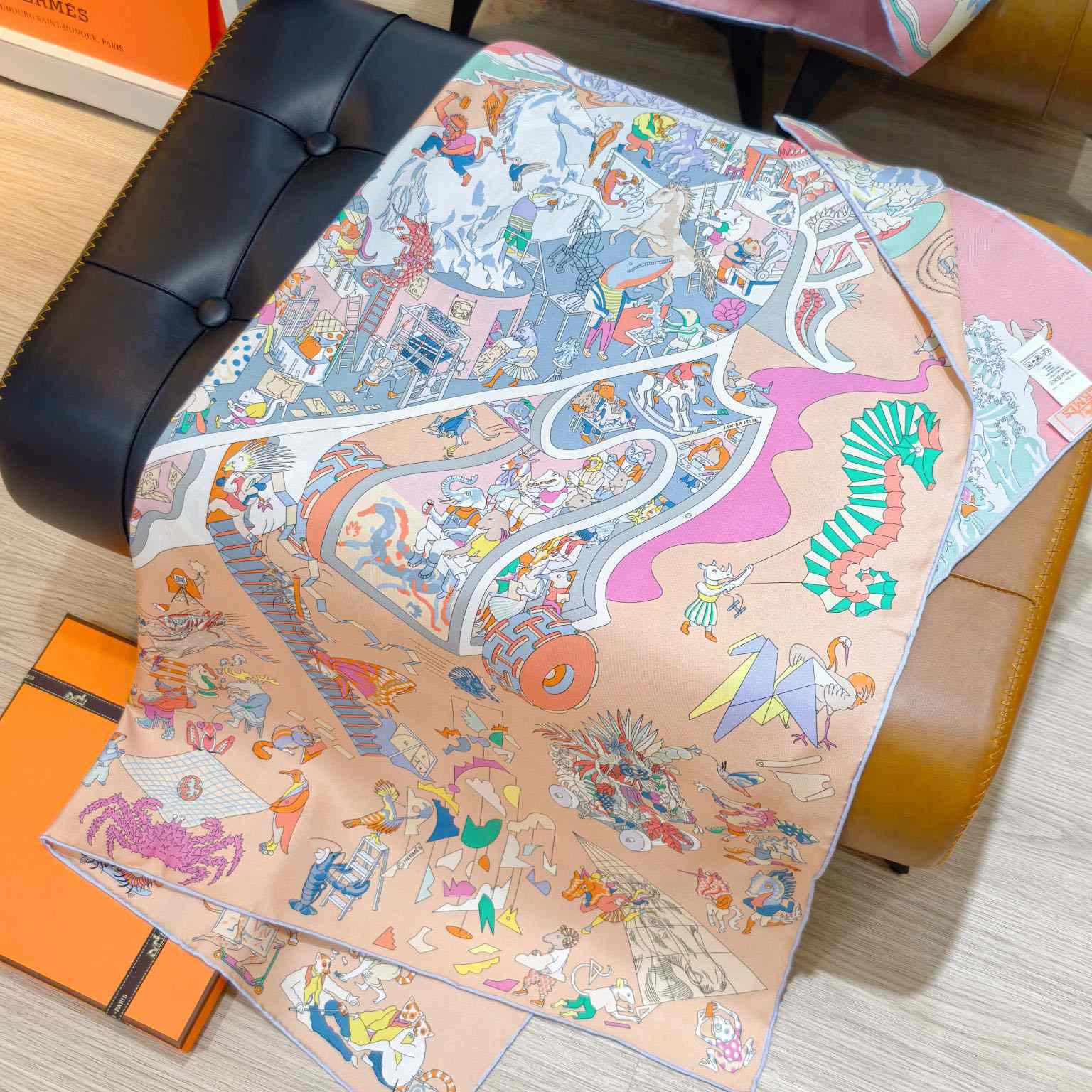 Hermes Academia Hippica Scarf 90 - DopestKickz