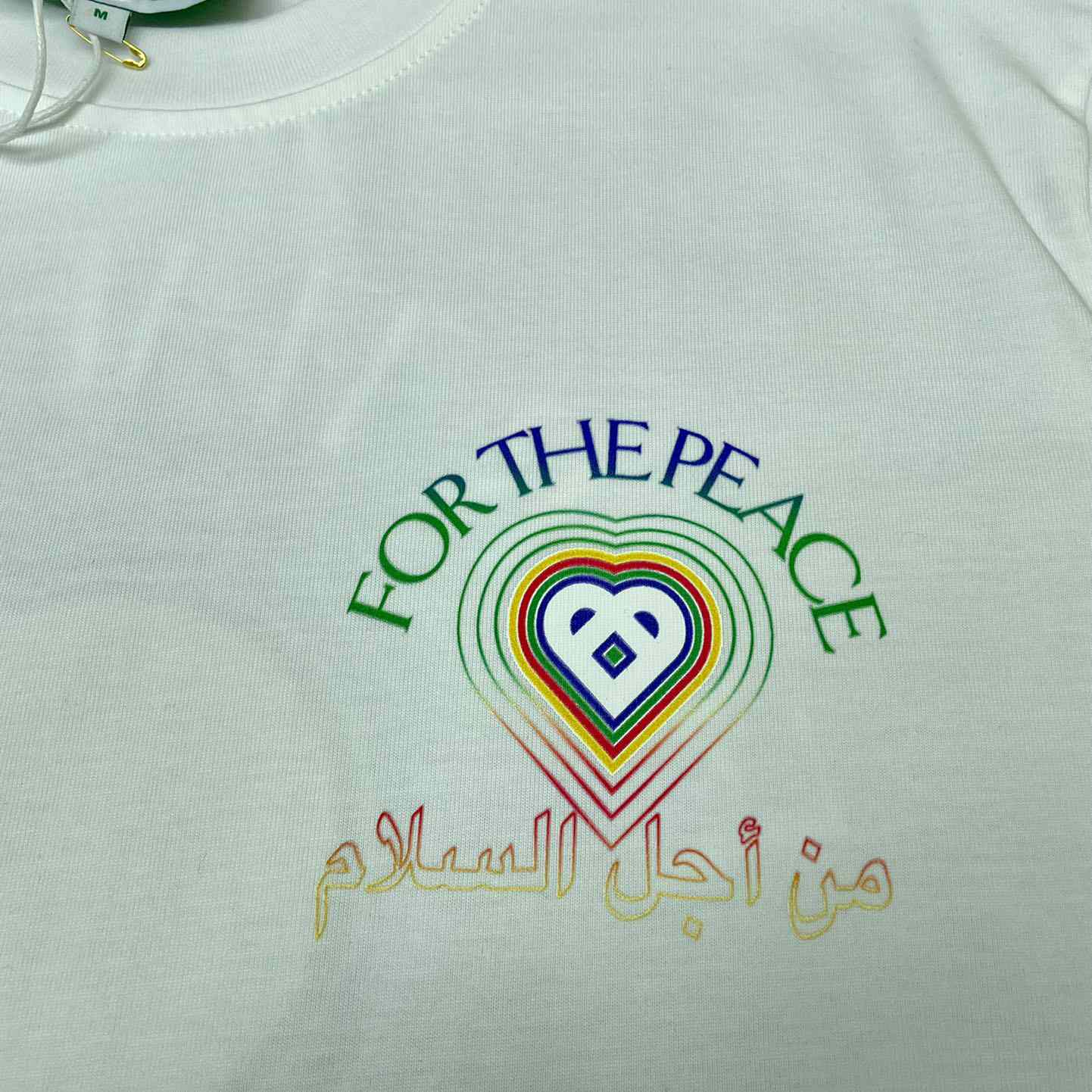 Casablanca For The Peace Gradient Printed T-Shirt 'White' CA5073 - DopestKickz