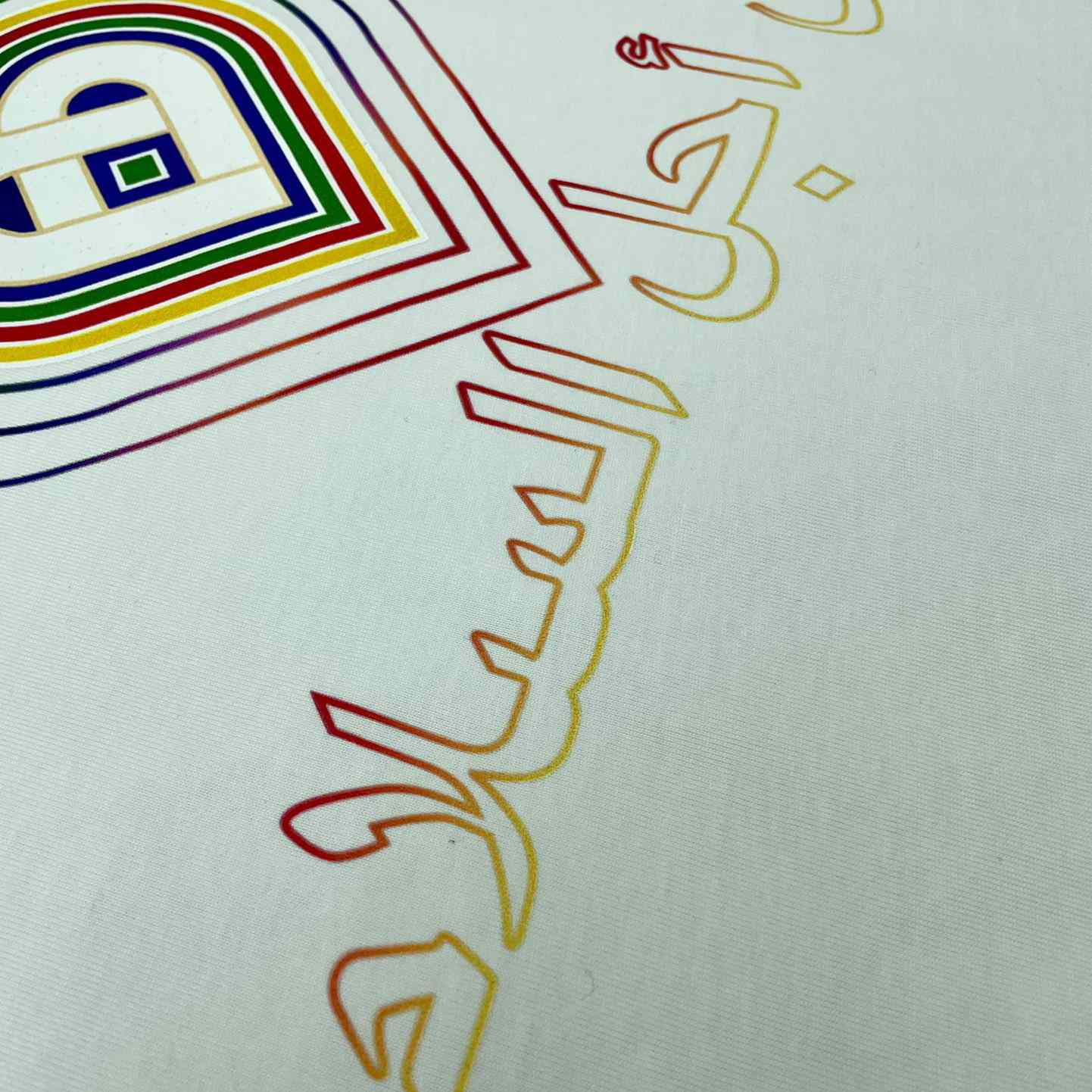 Casablanca For The Peace Gradient Printed T-Shirt 'White' CA5073 - DopestKickz