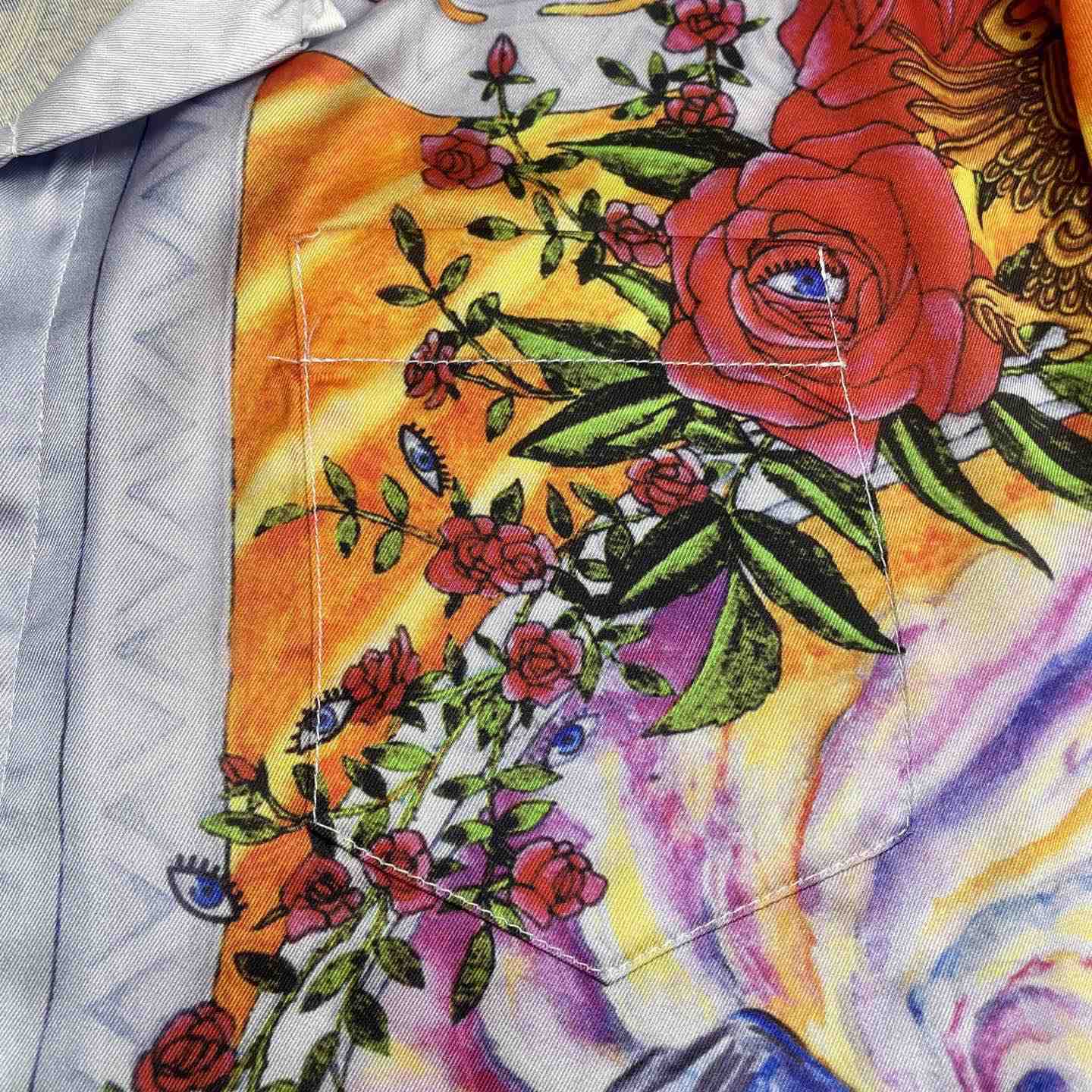 Casablanca La Tornade De Rose Short Sleeve Silk Shirt CA3542 - DopestKickz