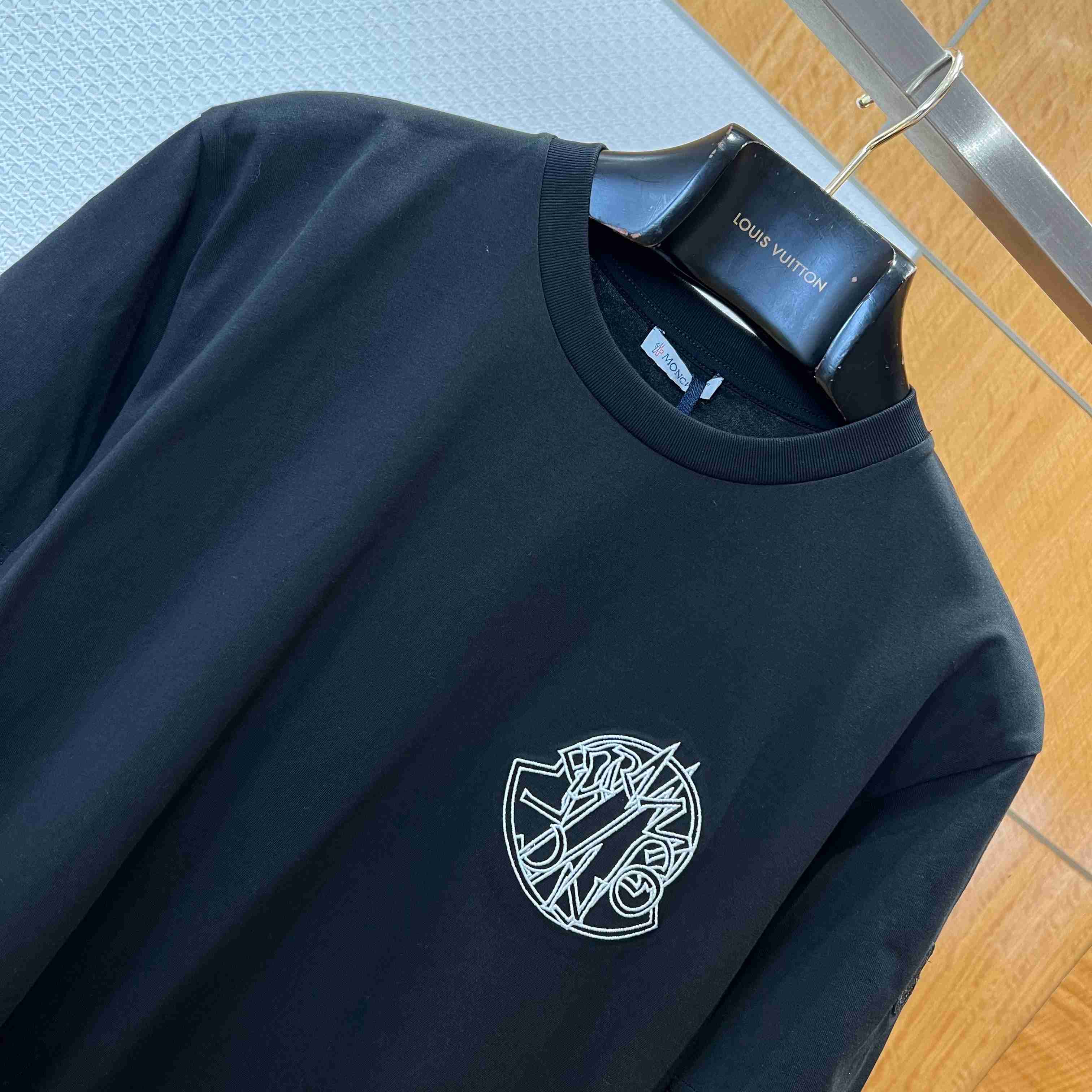 Moncler Overlapped Logo Cotton T-shirt - DopestKickz