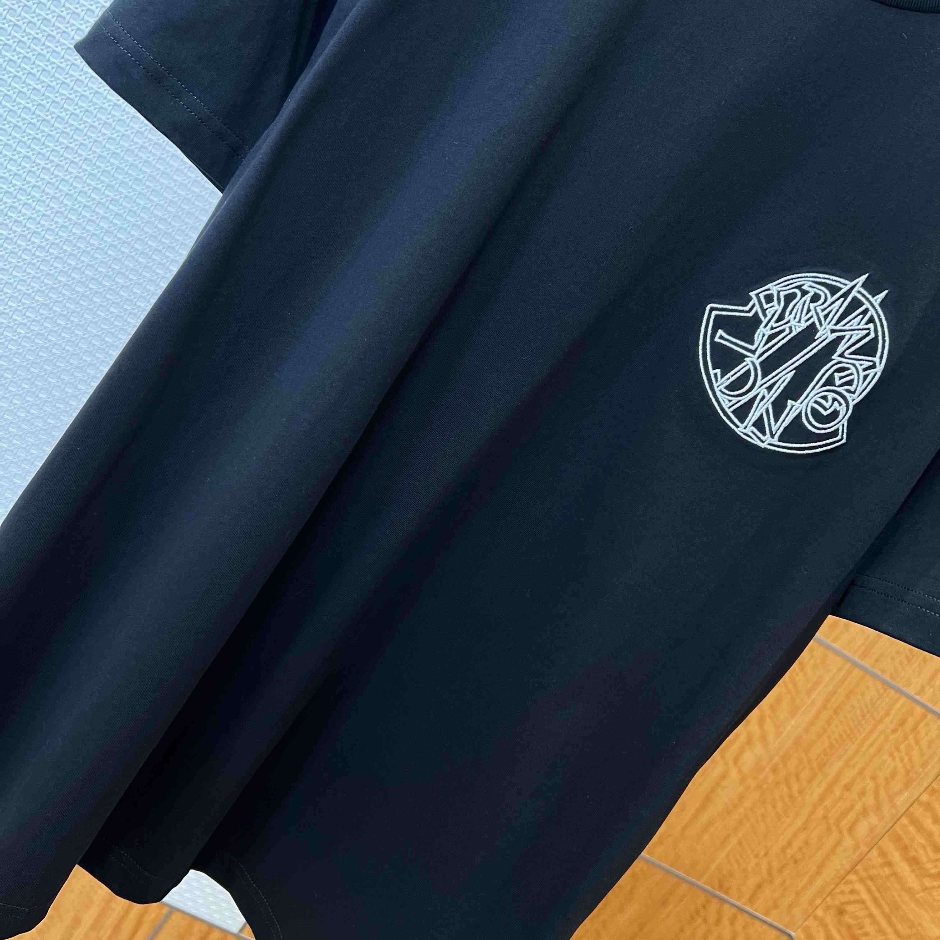 Moncler Overlapped Logo Cotton T-shirt - DopestKickz