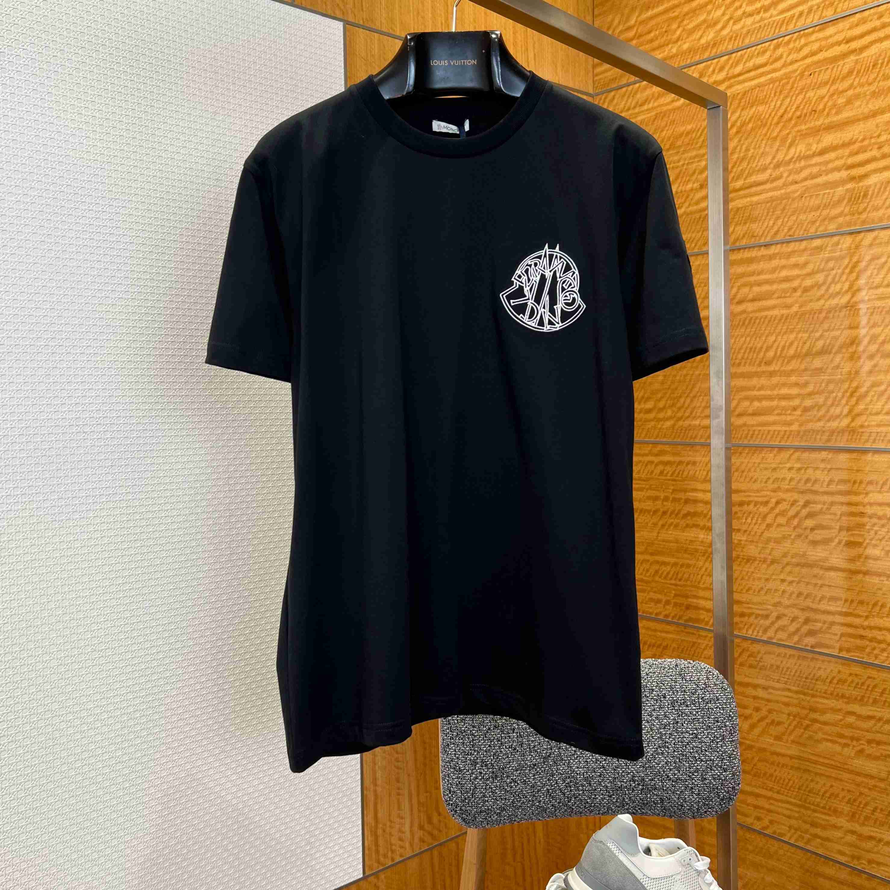 Moncler Overlapped Logo Cotton T-shirt - DopestKickz