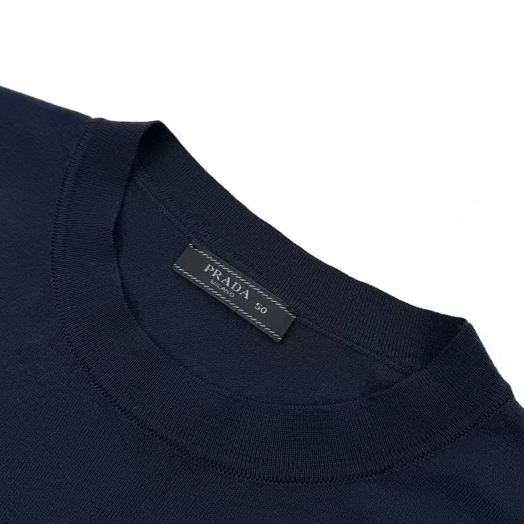 Prada Cotton Crew-Neck Sweater - DopestKickz