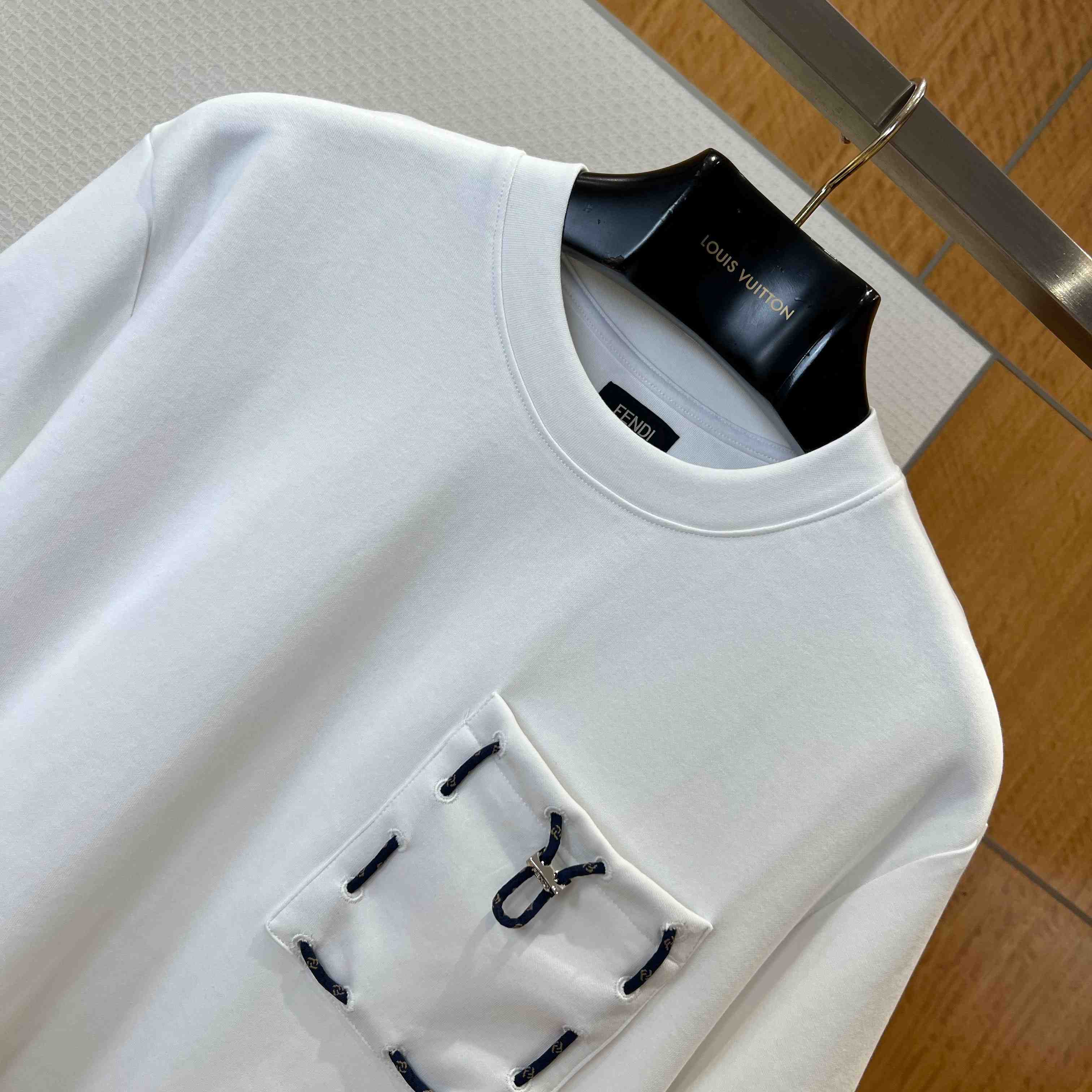 Fendi White Cotton T-shirt - DopestKickz