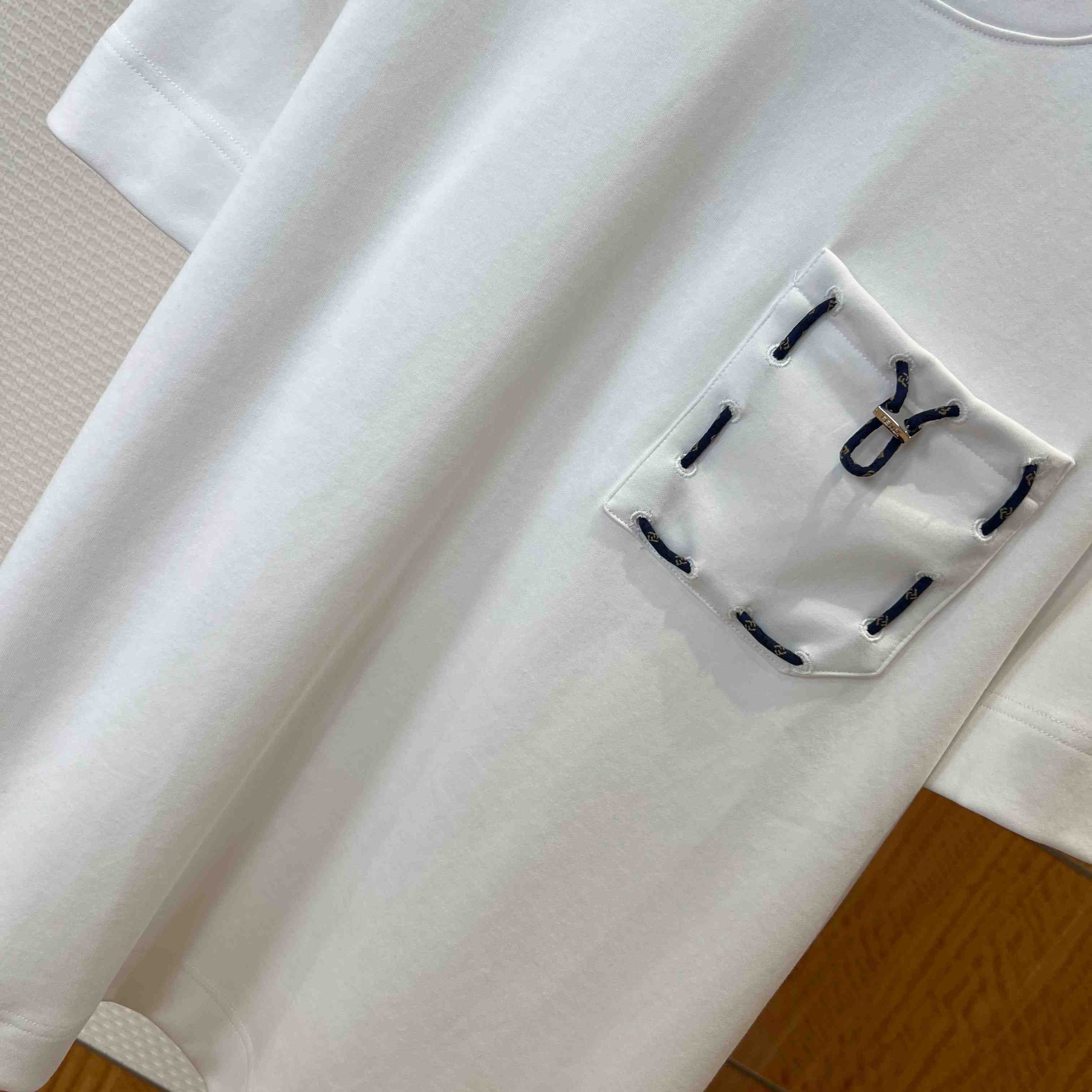 Fendi White Cotton T-shirt - DopestKickz