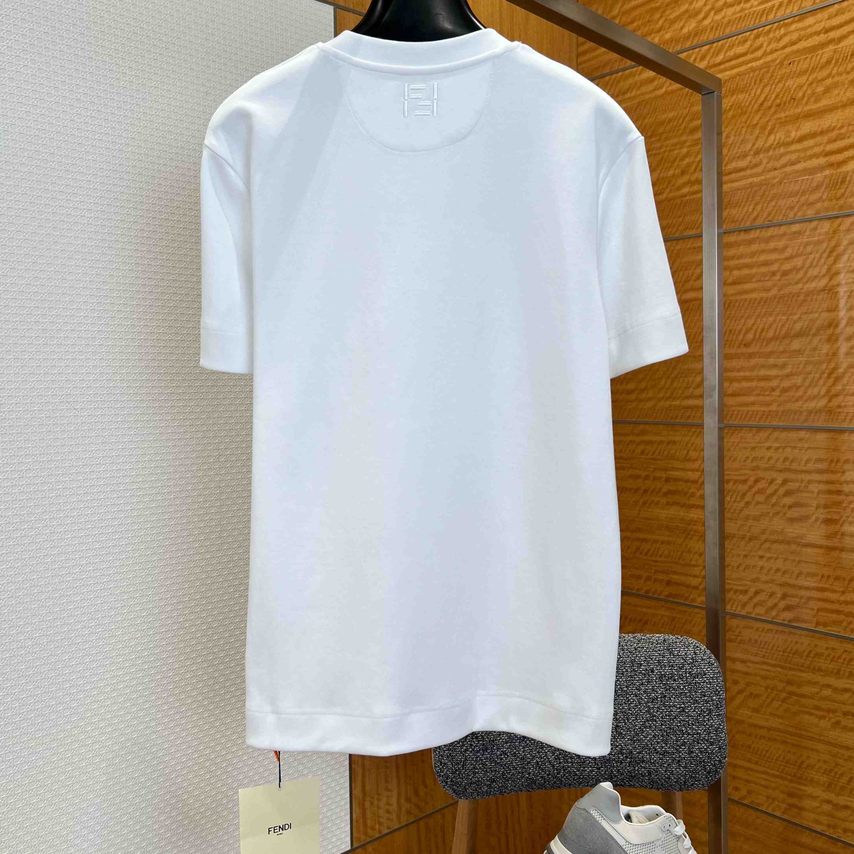 Fendi White Cotton T-shirt - DopestKickz