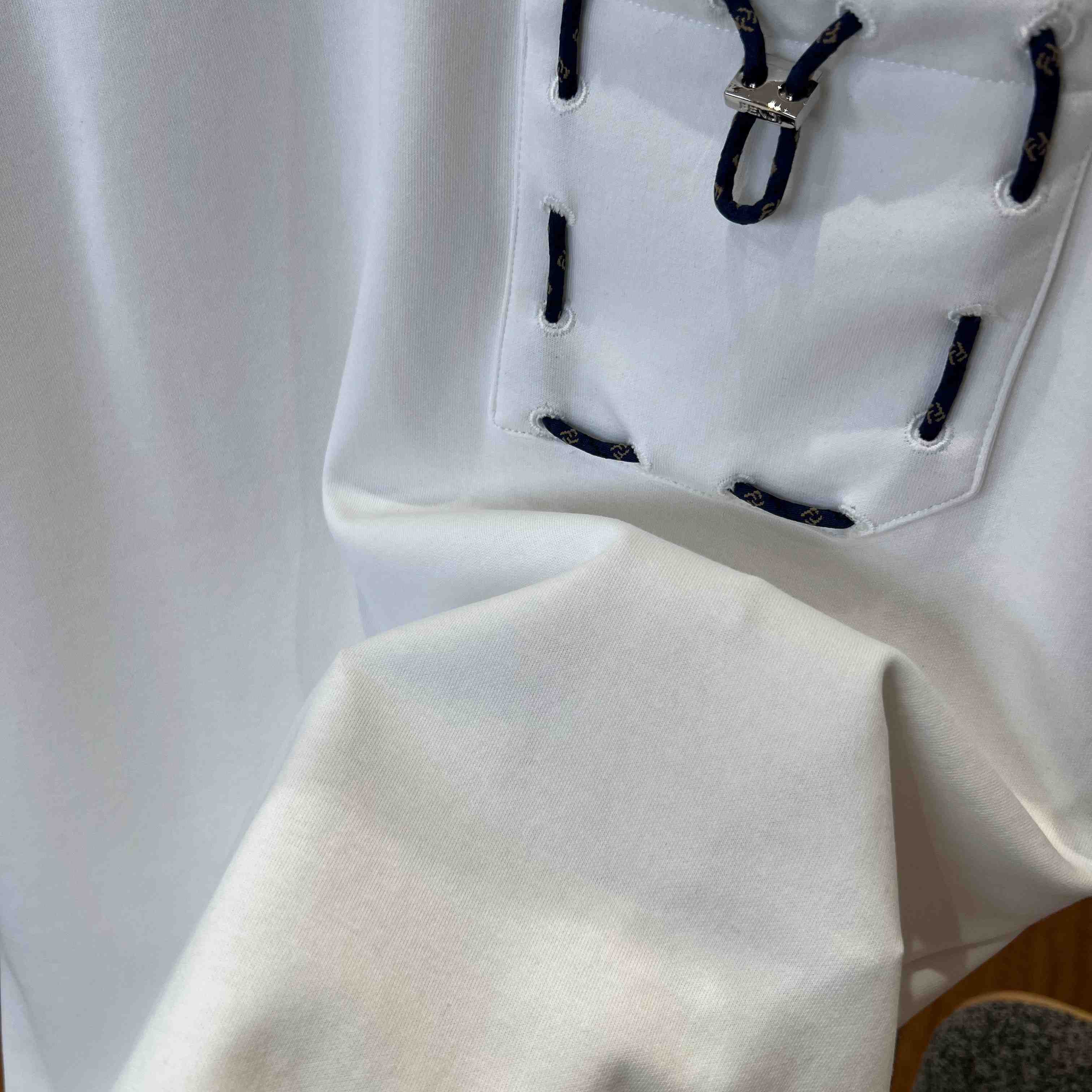Fendi White Cotton T-shirt - DopestKickz