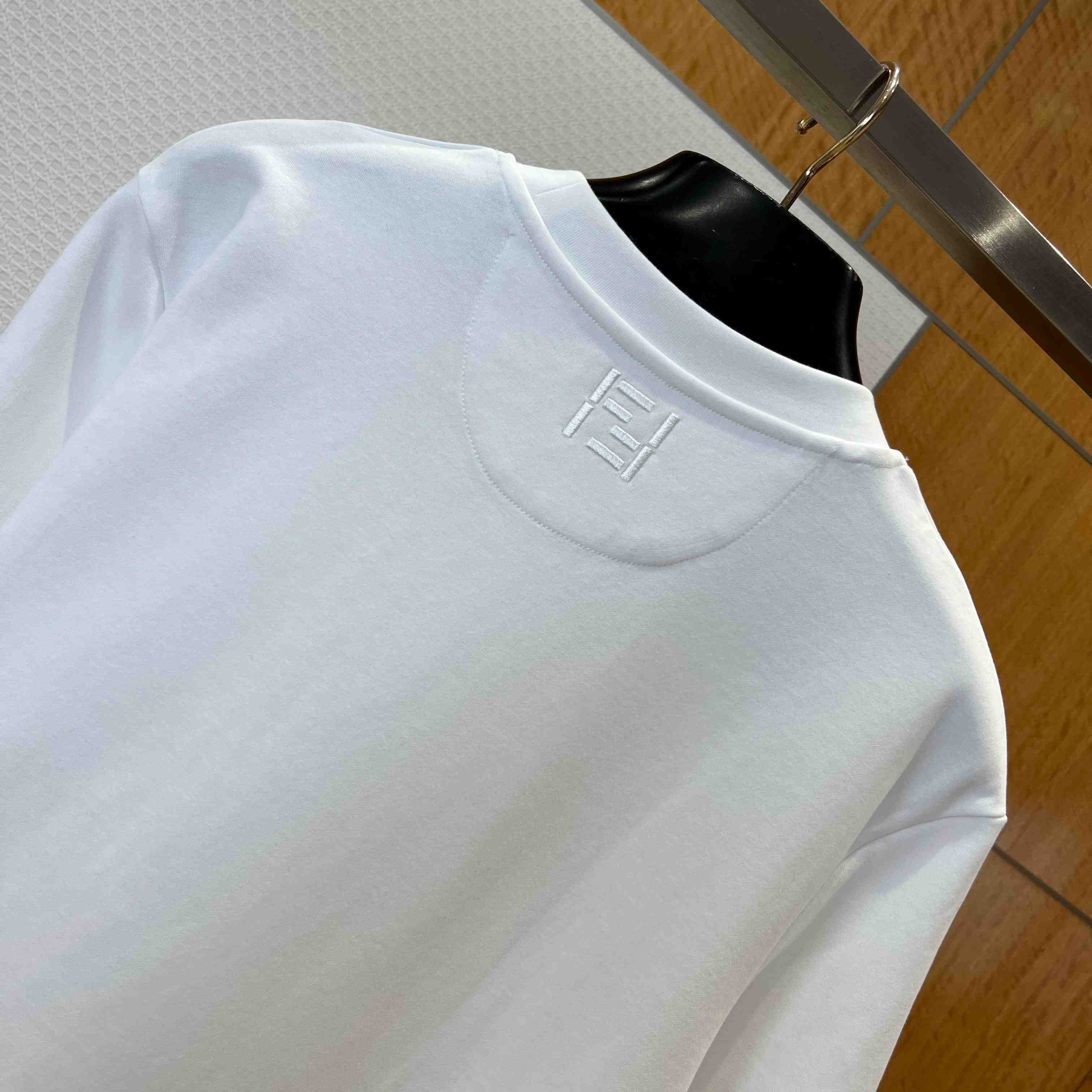 Fendi White Cotton T-shirt - DopestKickz
