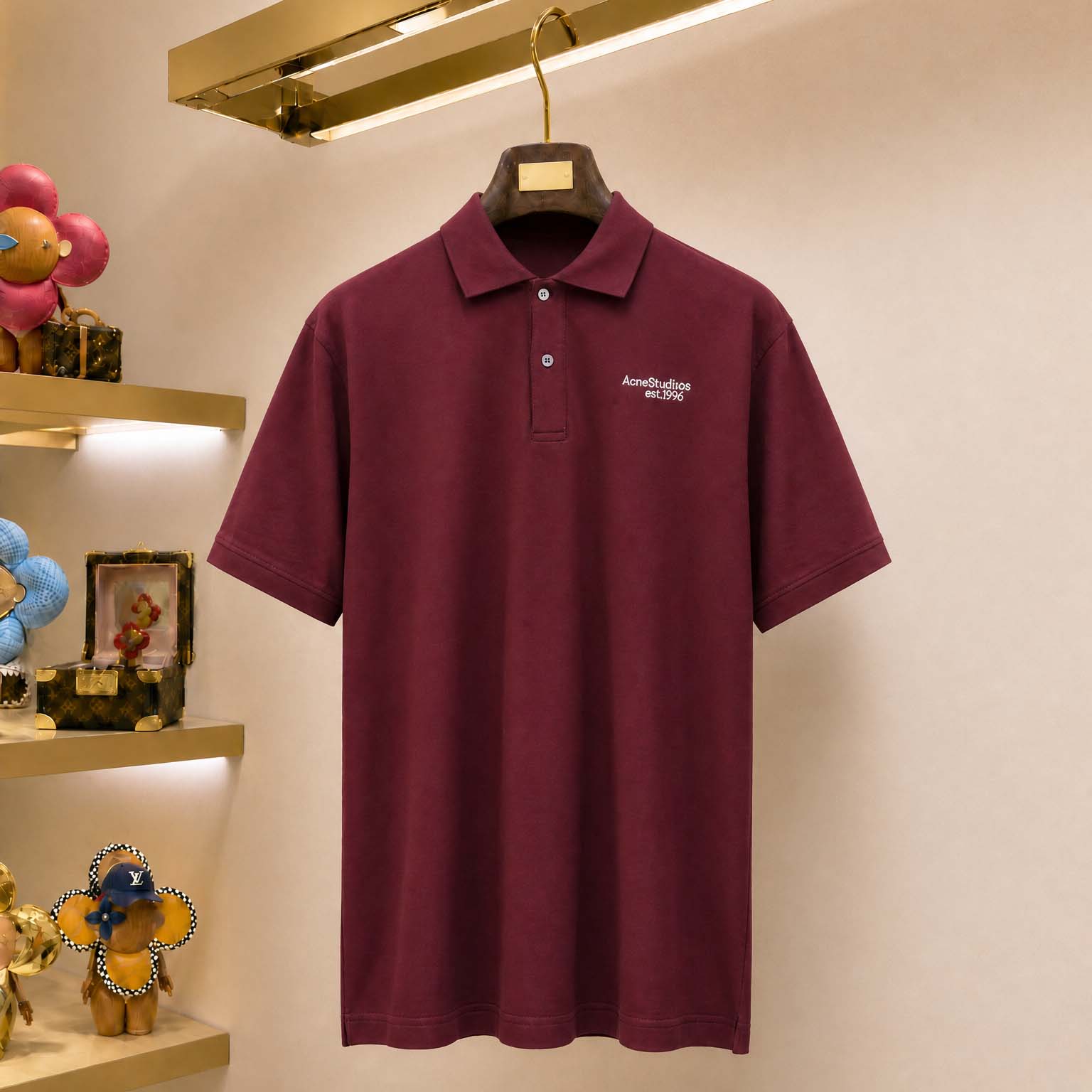 Acne Studios Washed Logo Polo - DopestKickz