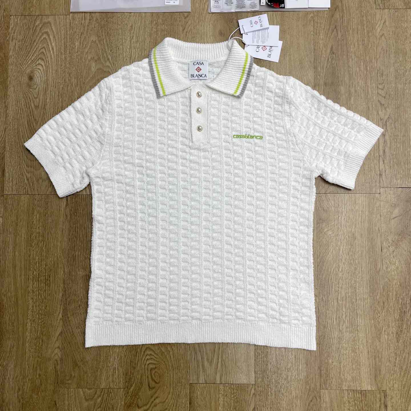Casablanca  Tennis Boucle Polo Shirt Z6042 - DopestKickz
