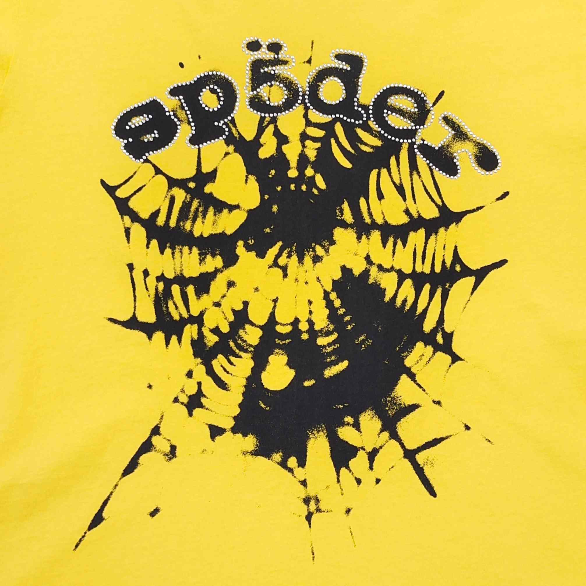 Sp5der Scattered Og Web V2 Tee 'Yellow' - DopestKickz