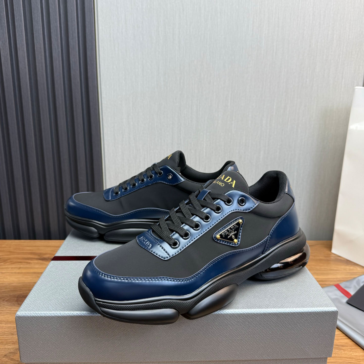 Prada Leather Sneakers - DopestKickz