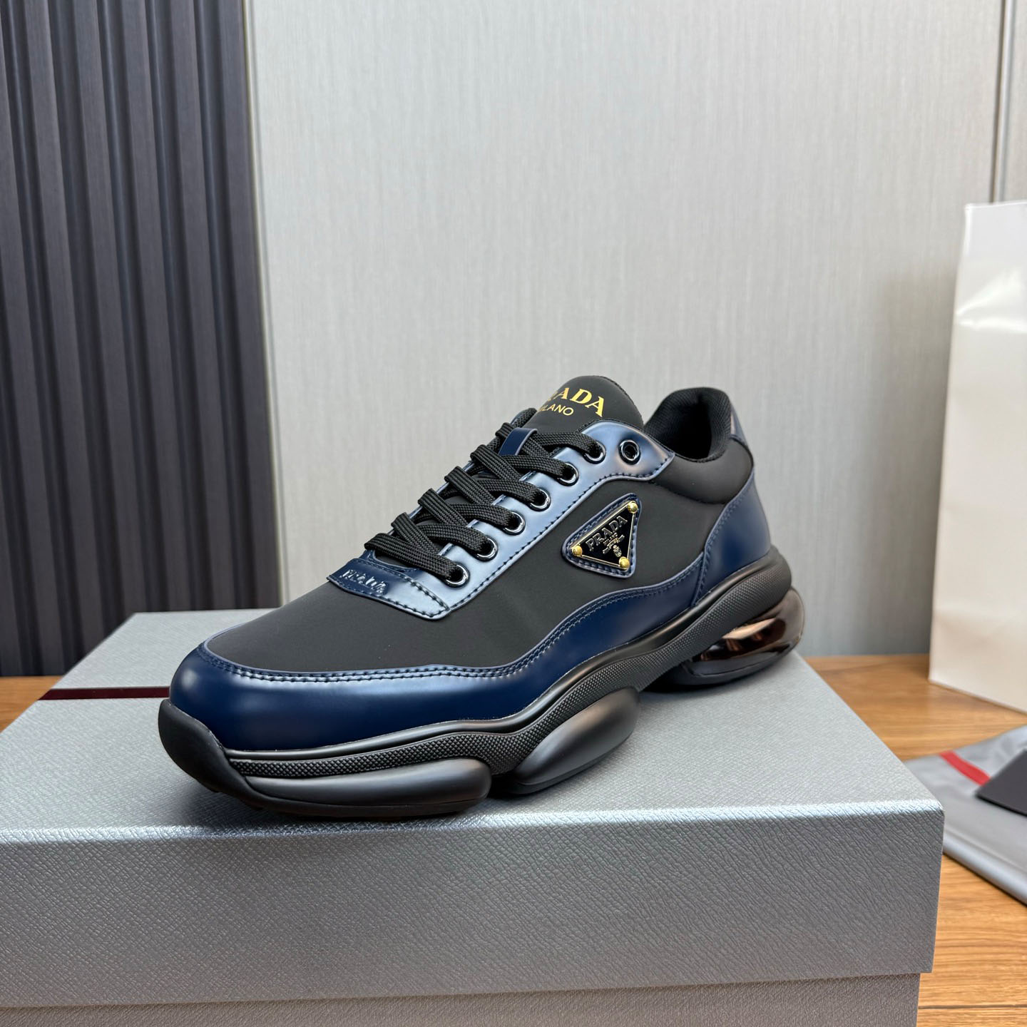 Prada Leather Sneakers - DopestKickz