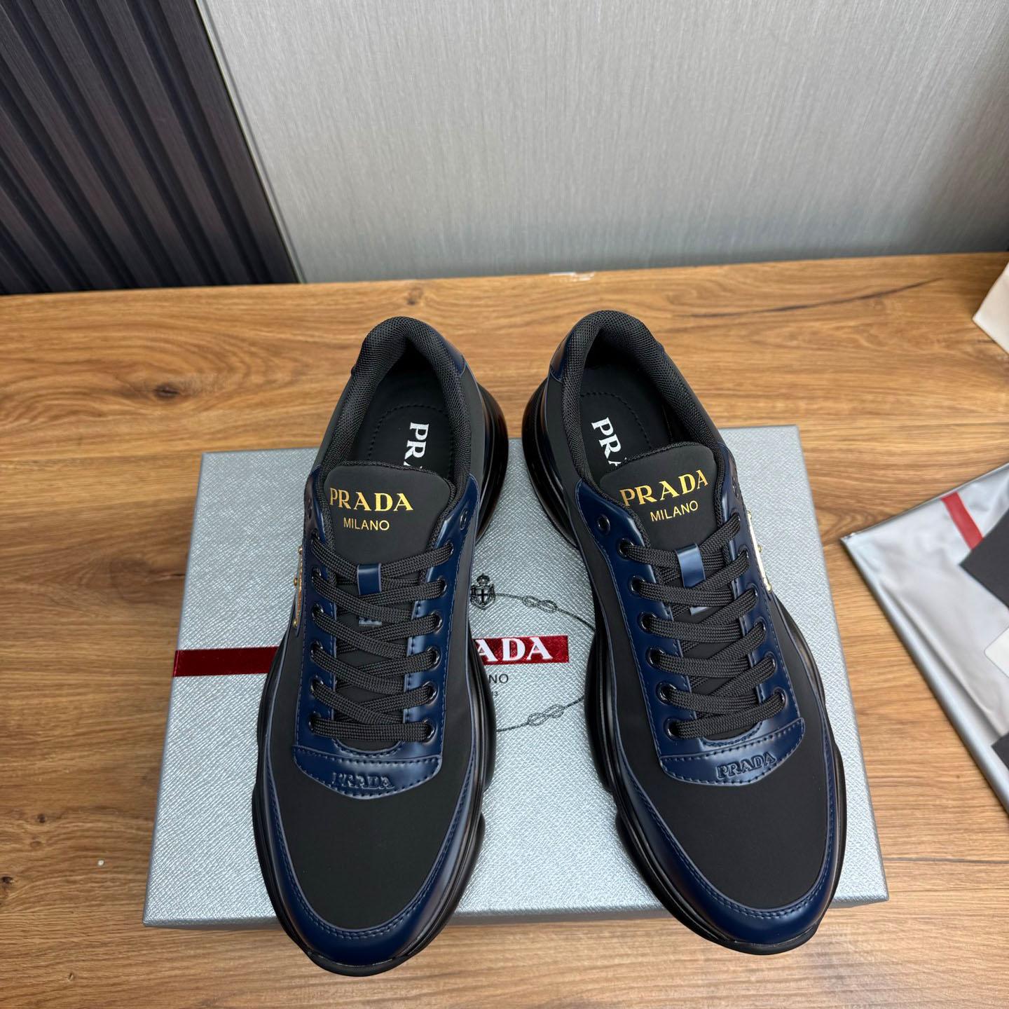 Prada Leather Sneakers - DopestKickz