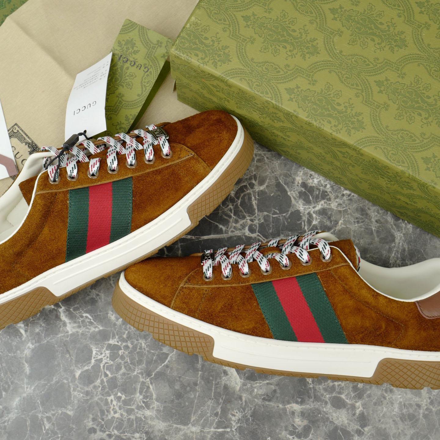 Gucci Ace Sneaker With Web - DopestKickz