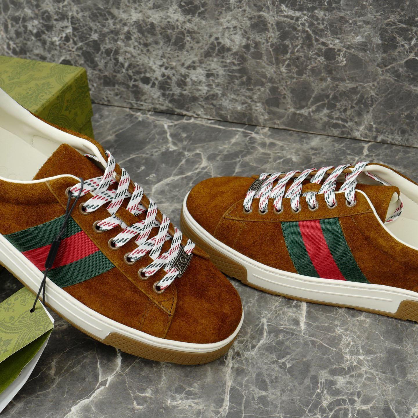 Gucci Ace Sneaker With Web - DopestKickz