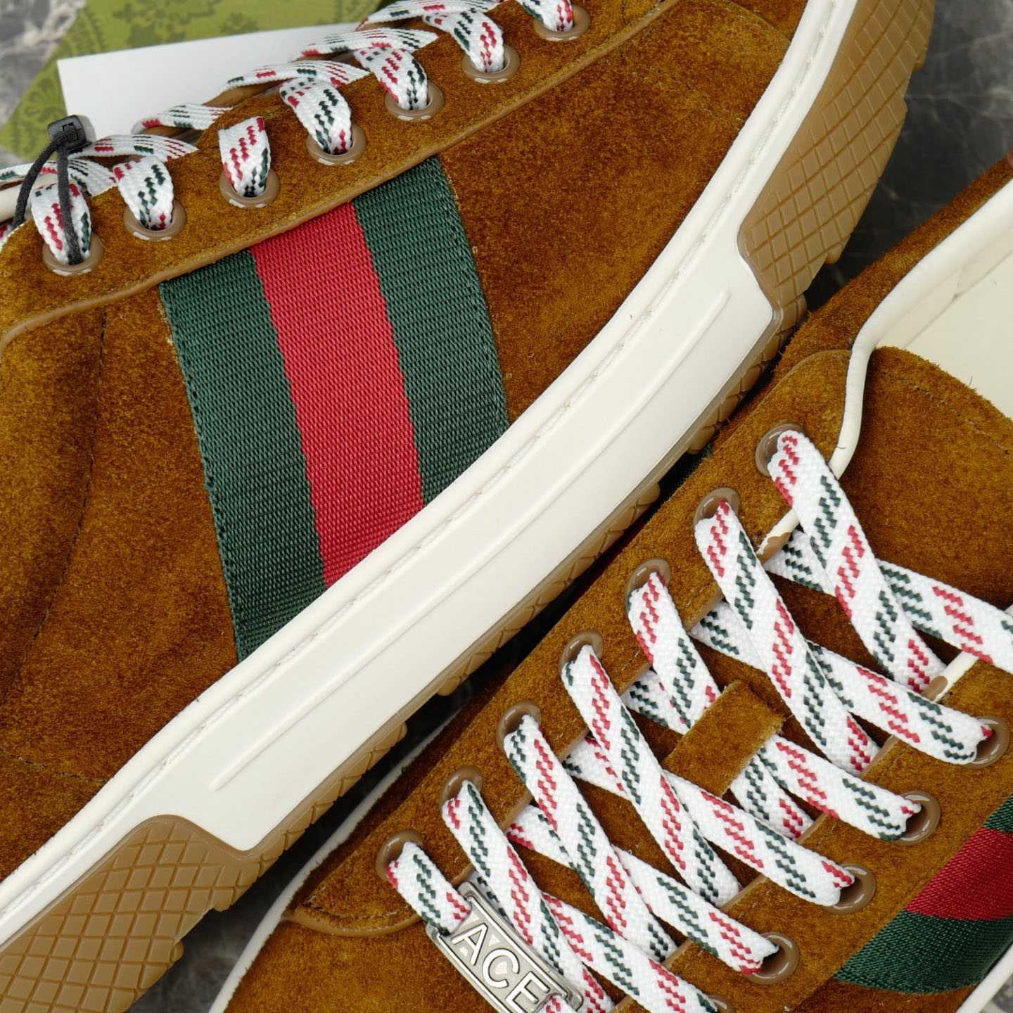 Gucci Ace Sneaker With Web - DopestKickz