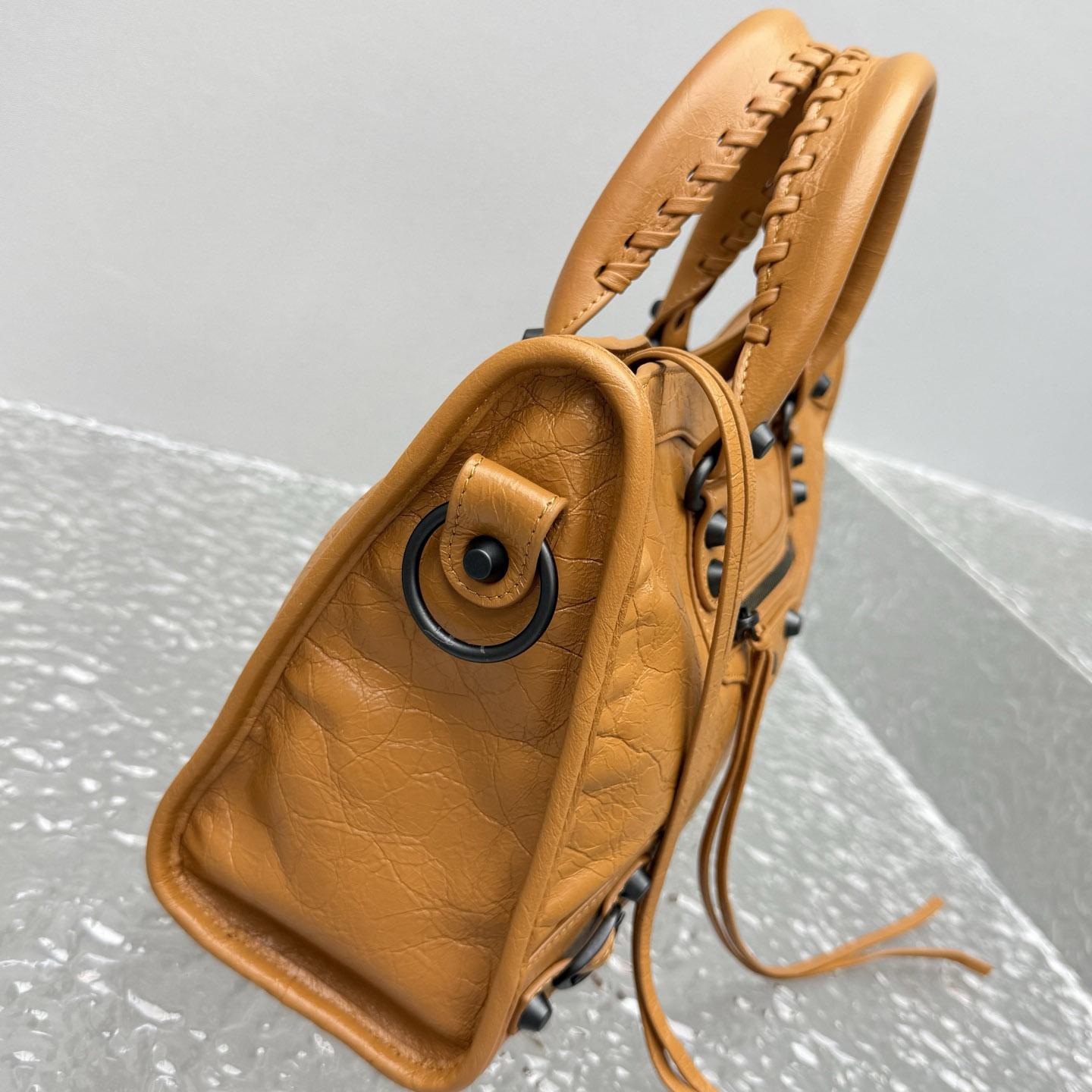 Balenciaga  Le City Bag Small In Camel - DopestKickz