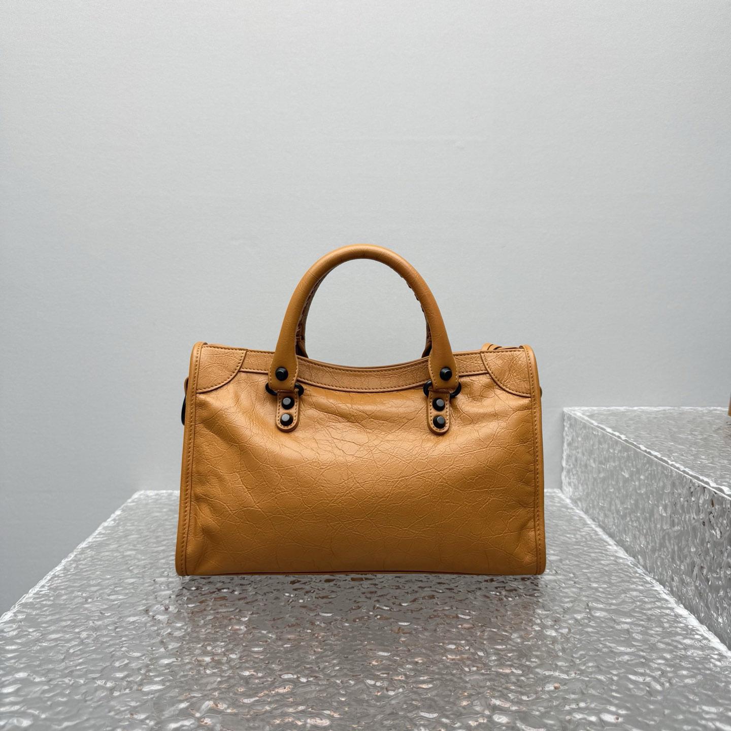 Balenciaga  Le City Bag Small In Camel - DopestKickz