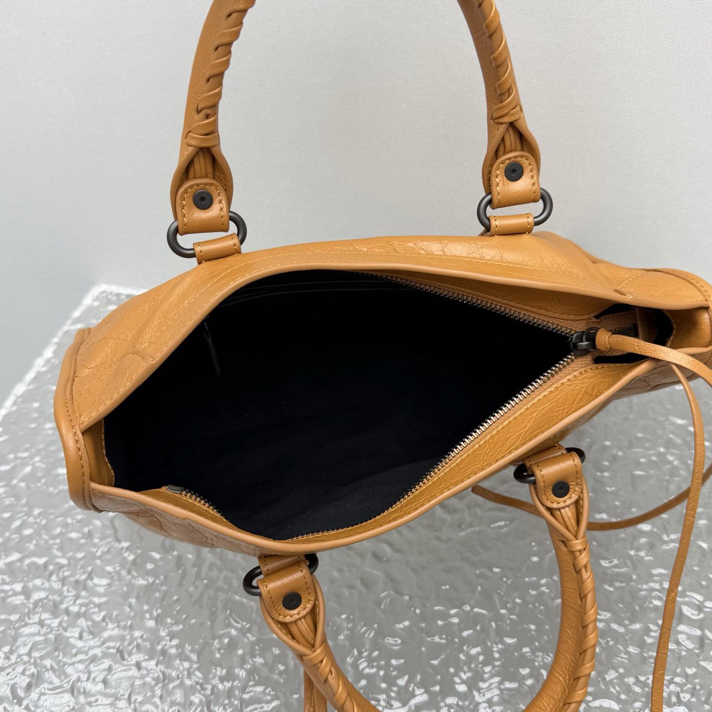 Balenciaga  Le City Bag Small In Camel - DopestKickz