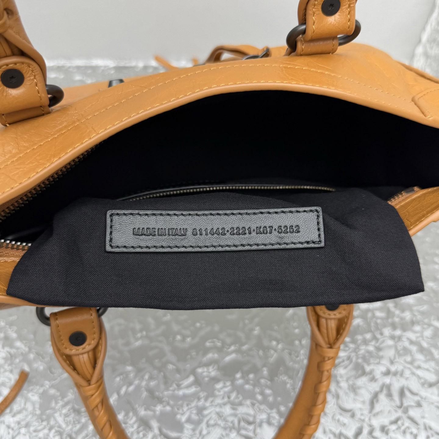 Balenciaga  Le City Bag Small In Camel - DopestKickz