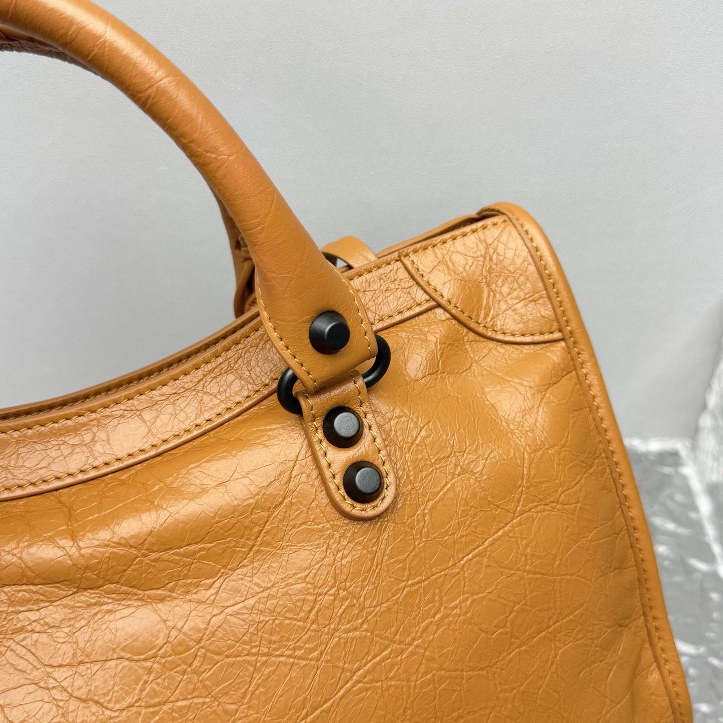 Balenciaga  Le City Bag Small In Camel - DopestKickz
