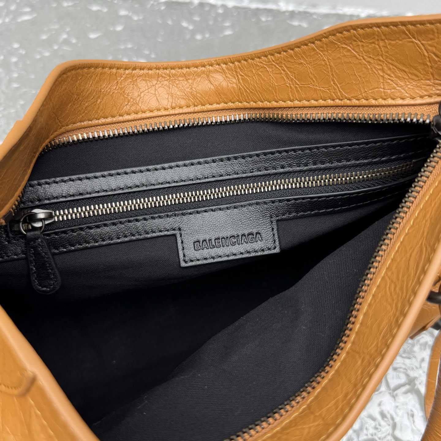 Balenciaga  Le City Bag Small In Camel - DopestKickz