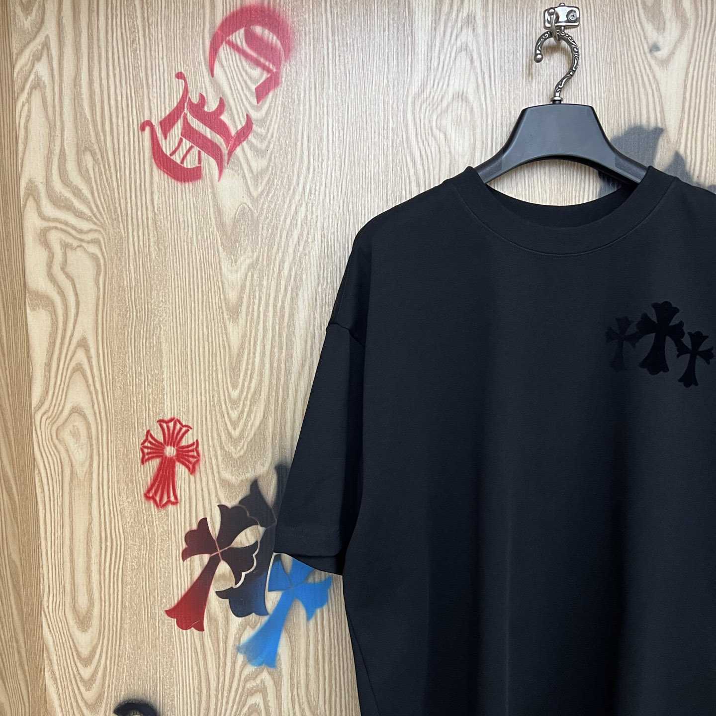 Chrome Hearts Triple Cross T-Shirt 'Black' - DopestKickz