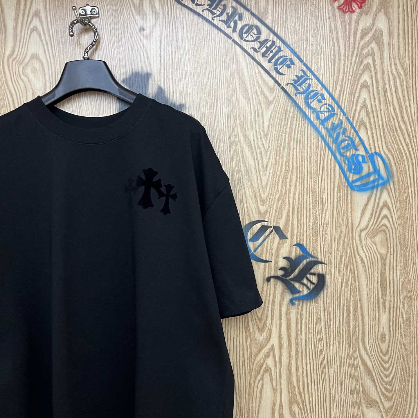 Chrome Hearts Triple Cross T-Shirt 'Black' - DopestKickz