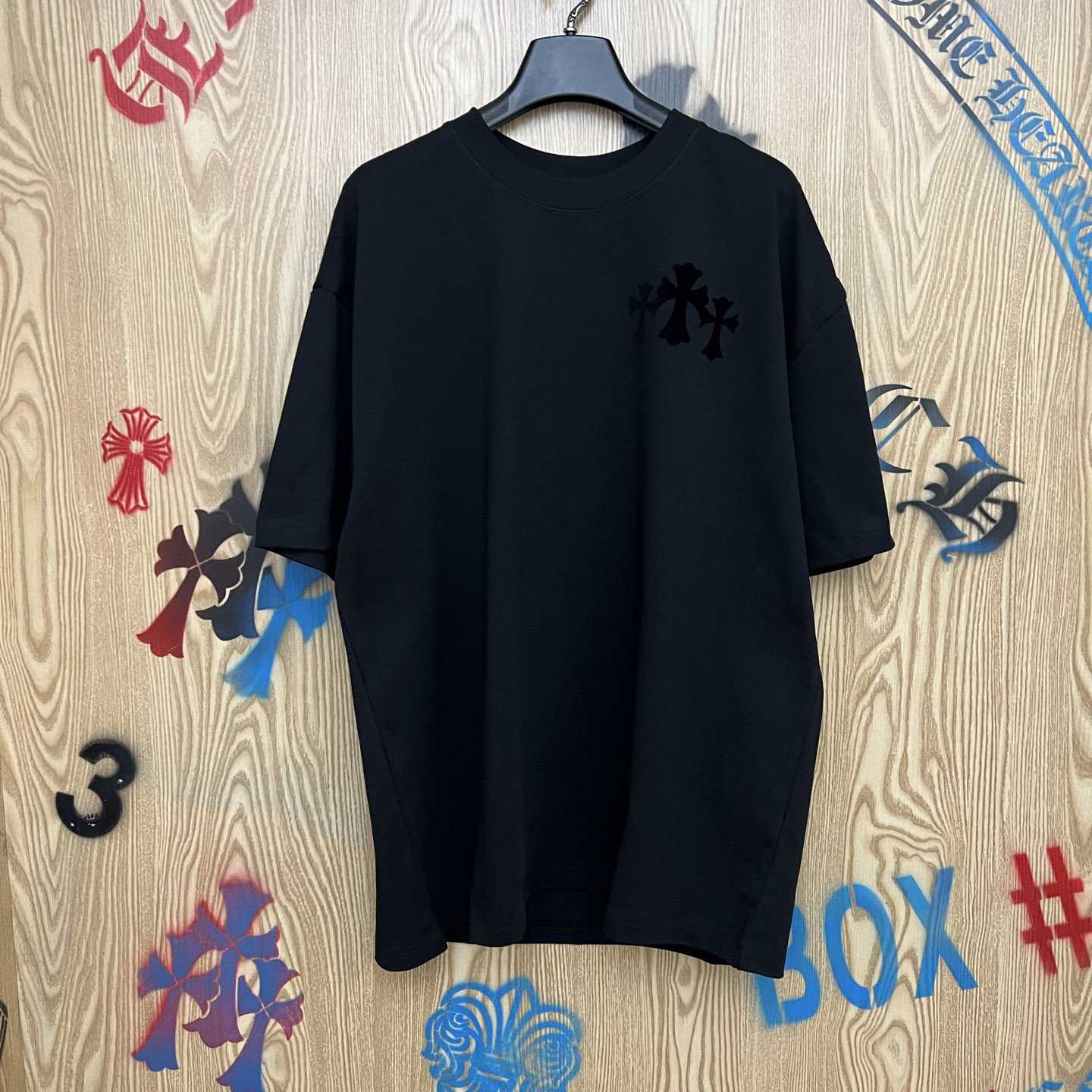 Chrome Hearts Triple Cross T-Shirt 'Black' - DopestKickz