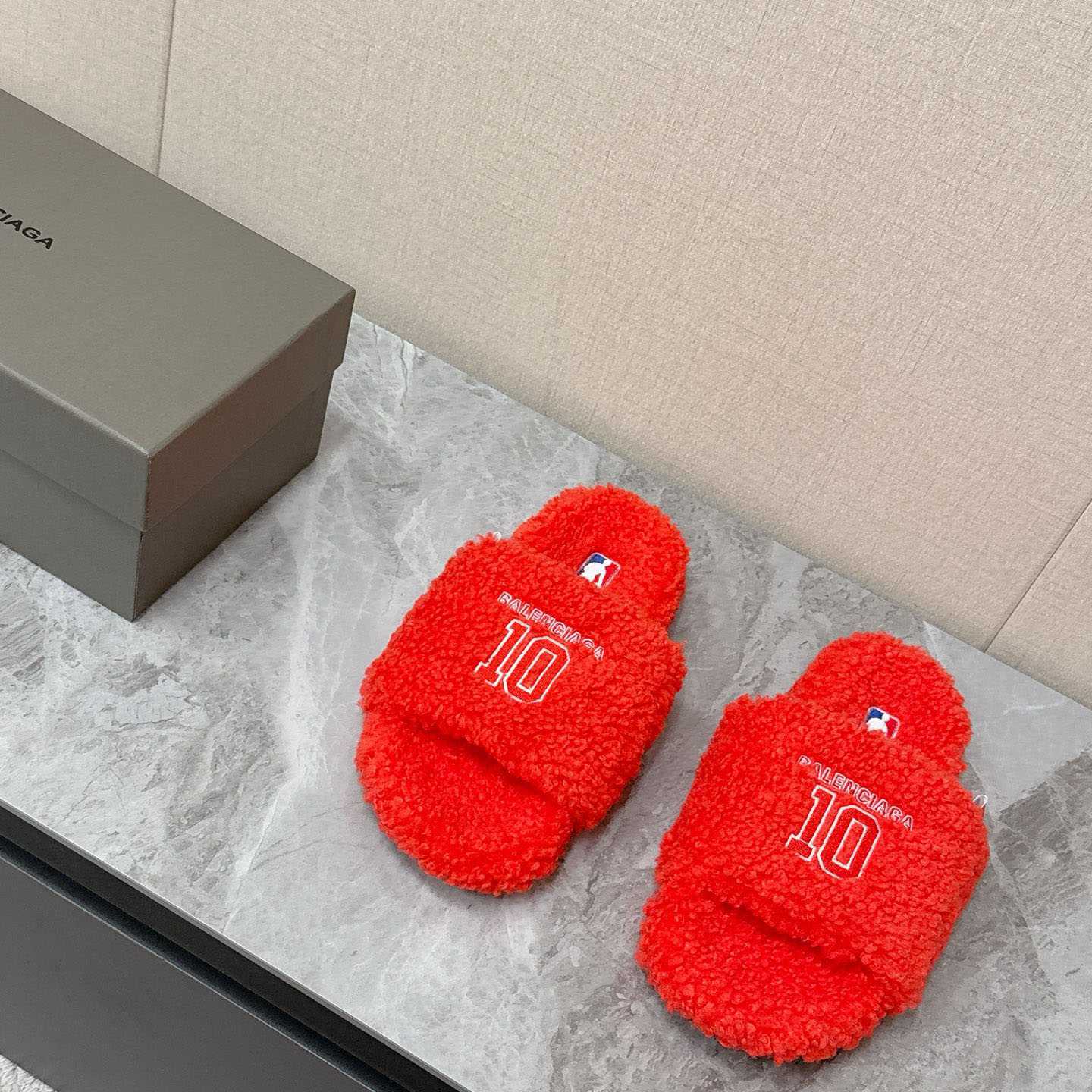 Balenciaga | Nba Collaboration Furry Open Mule - DopestKickz