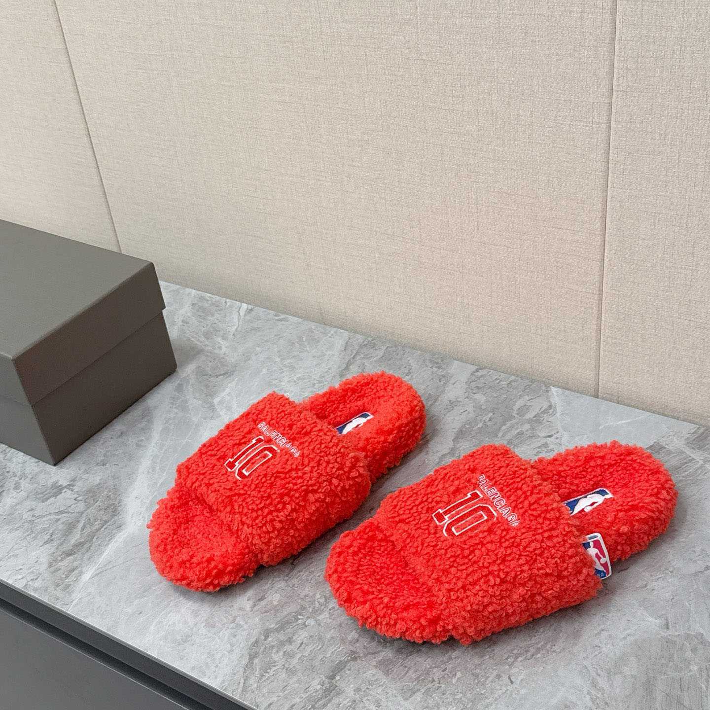Balenciaga | Nba Collaboration Furry Open Mule - DopestKickz