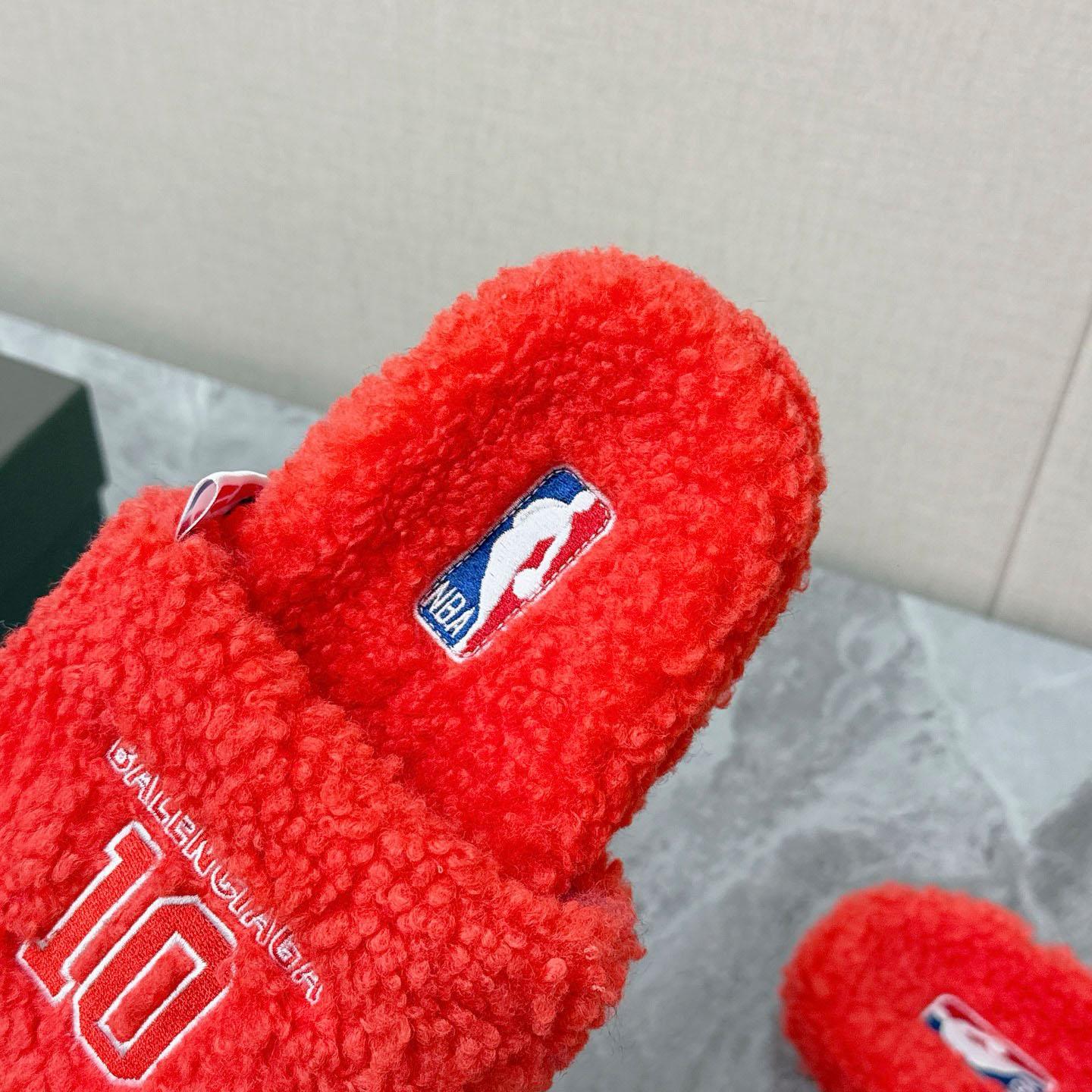 Balenciaga | Nba Collaboration Furry Open Mule - DopestKickz