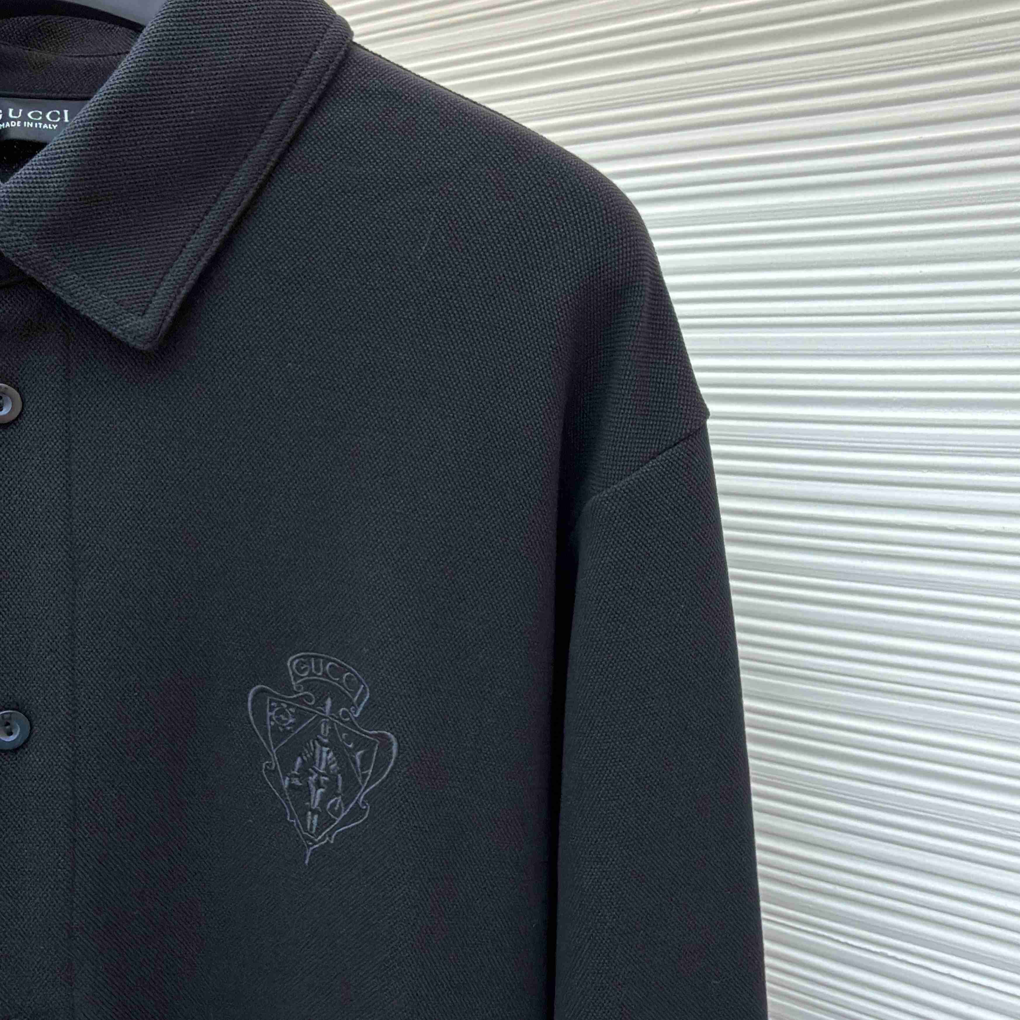 Gucci Cotton Piquet Shirt With Embroidery - DopestKickz