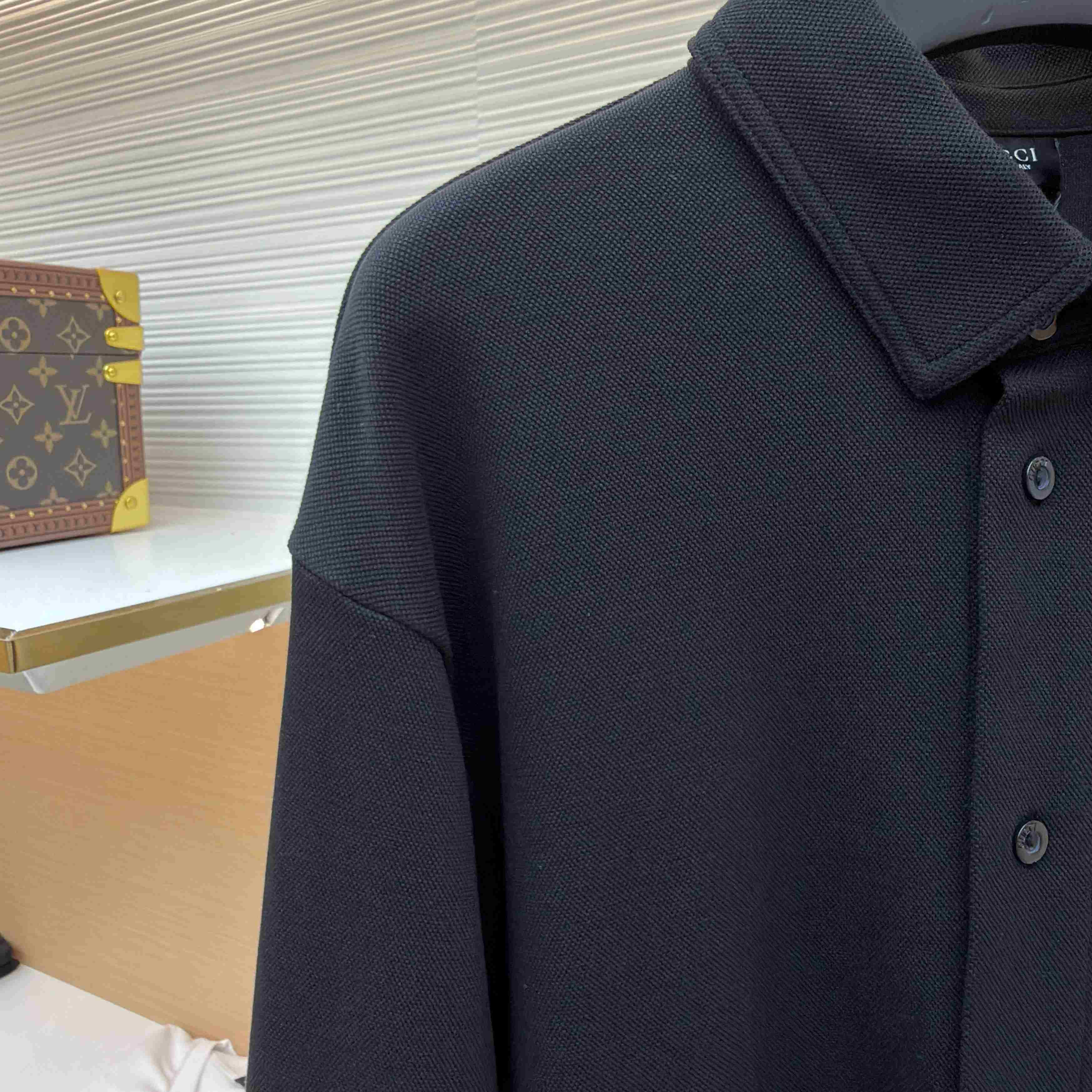 Gucci Cotton Piquet Shirt With Embroidery - DopestKickz