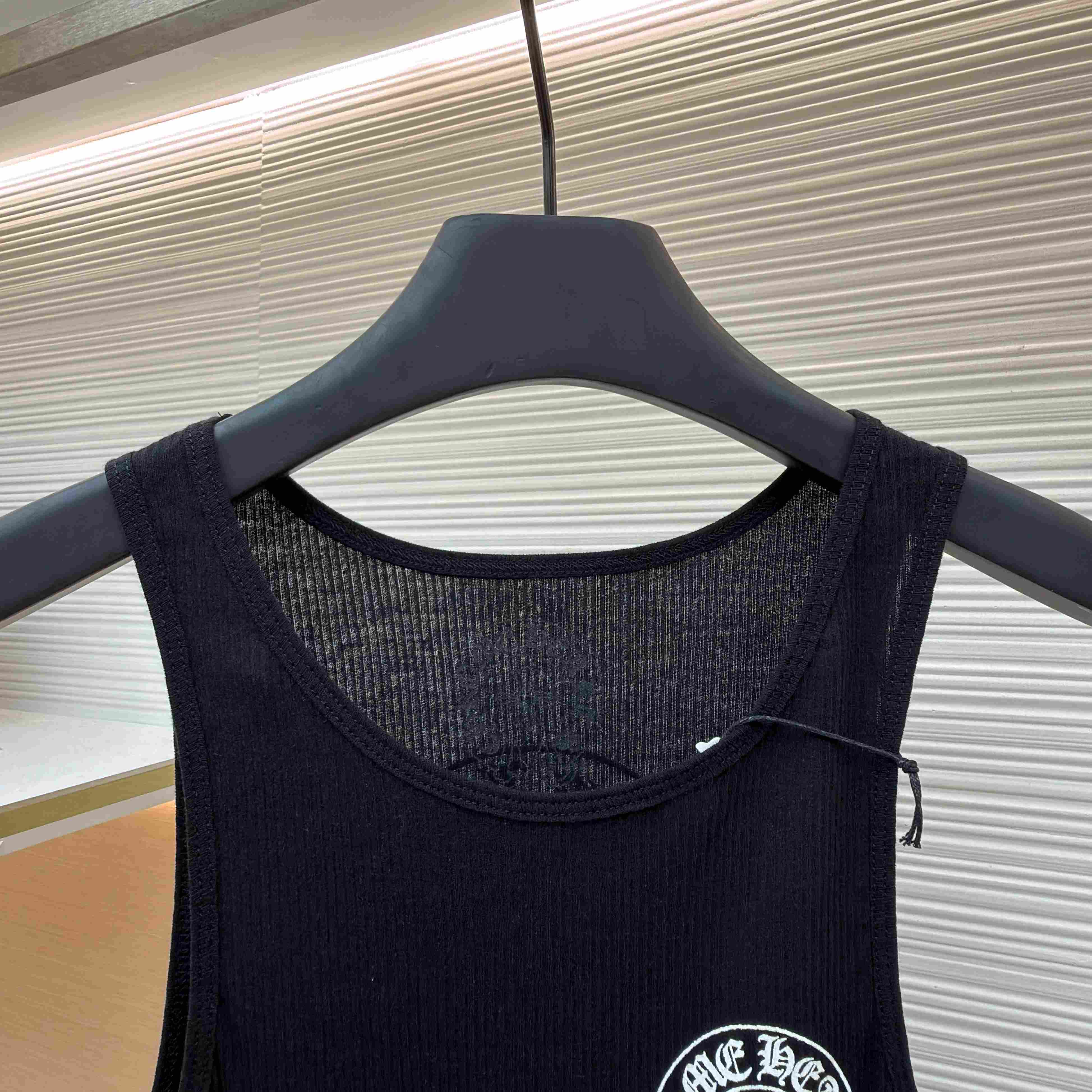 Chrome Hearts Black Horseshoe Logo Tank Top - DopestKickz