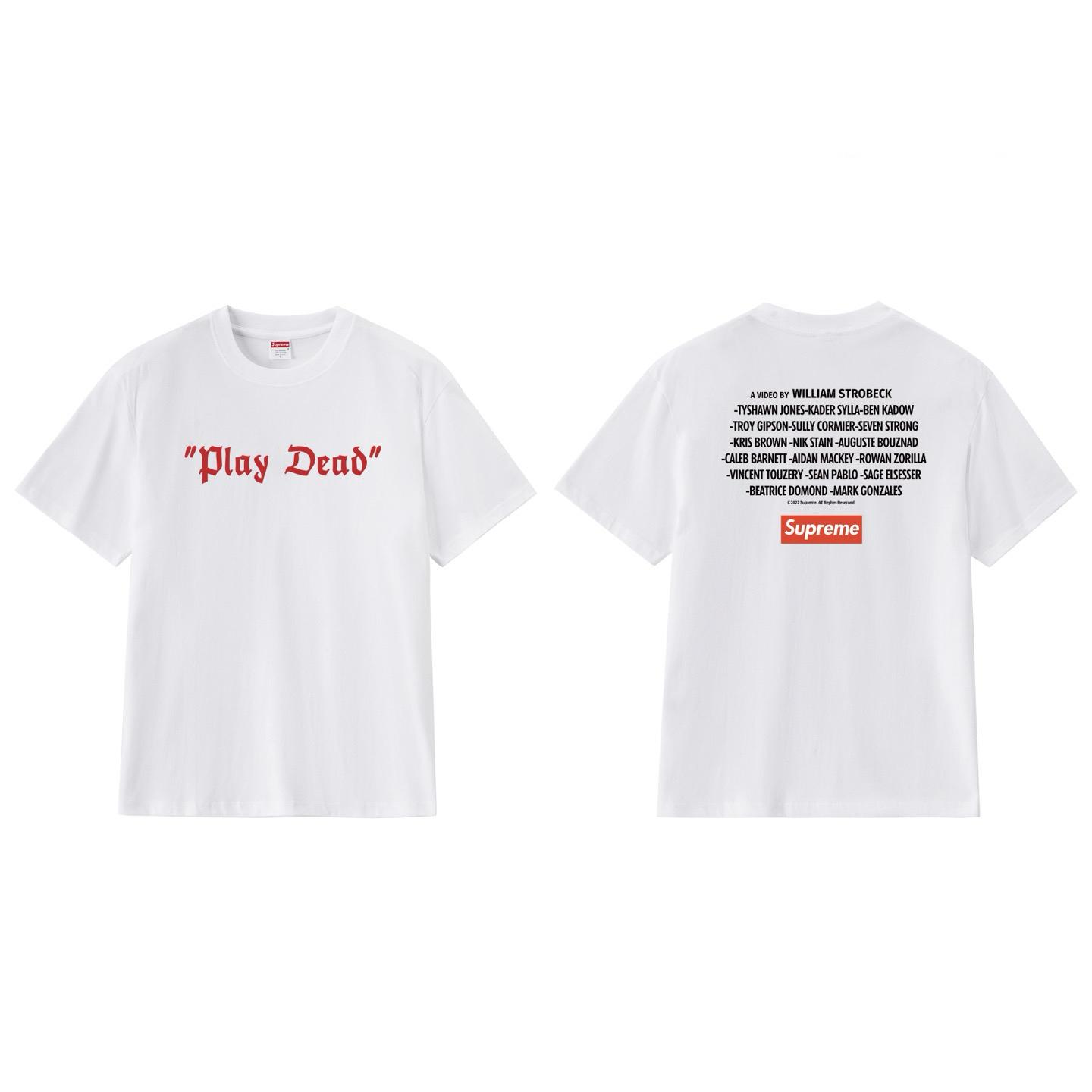 Supreme Play Dead Tee 'White' - DopestKickz