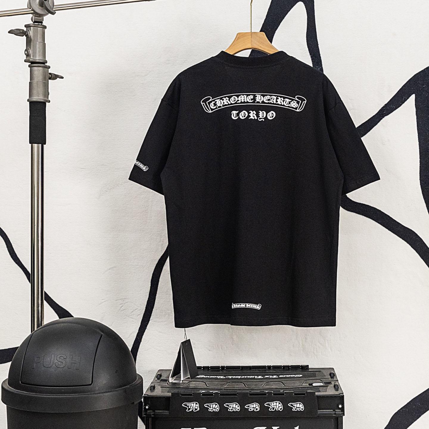 Chrome Hearts Scroll Osaka T-Shirt 'Black' - DopestKickz