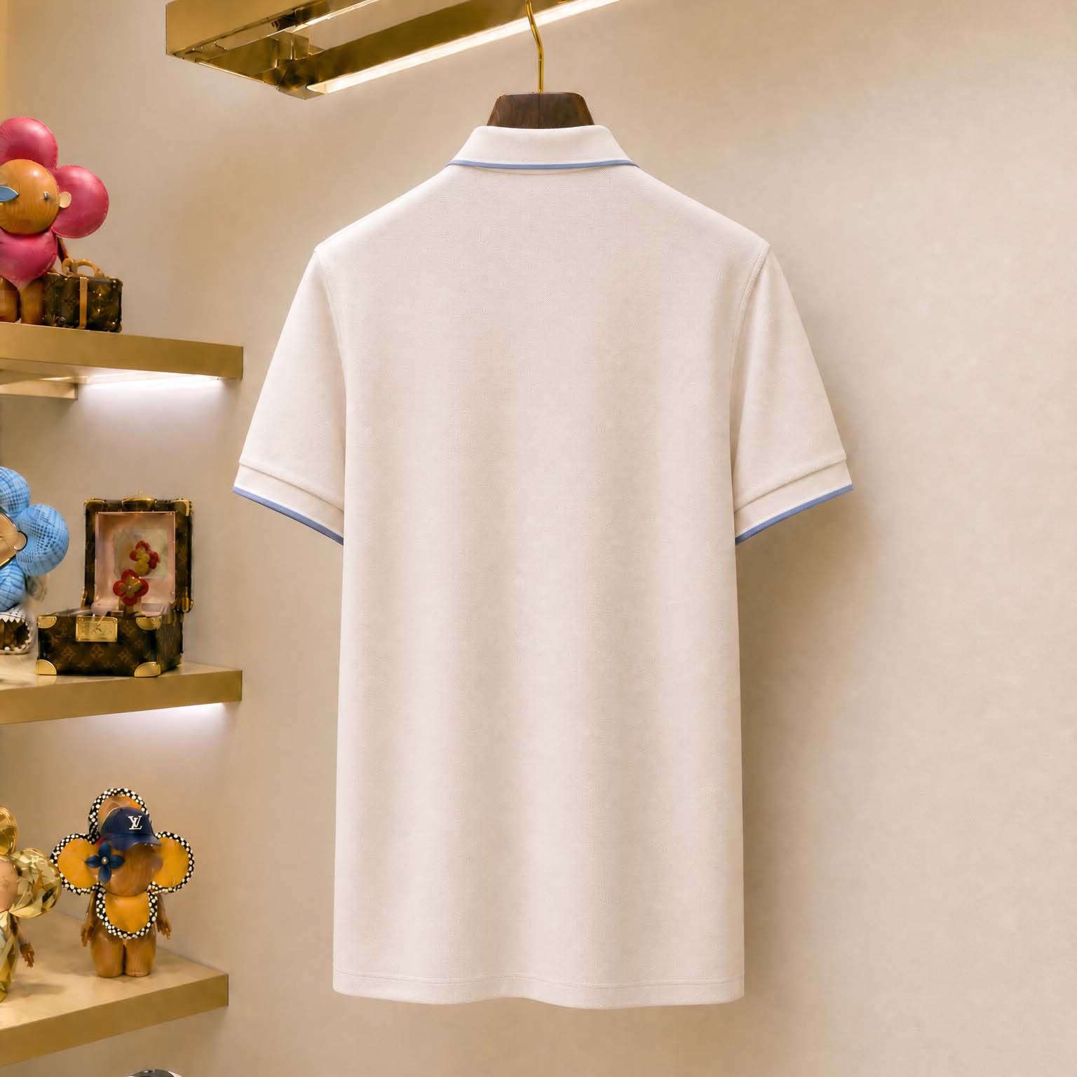 Burberry Logo Collar Cotton Polo Shirt - DopestKickz
