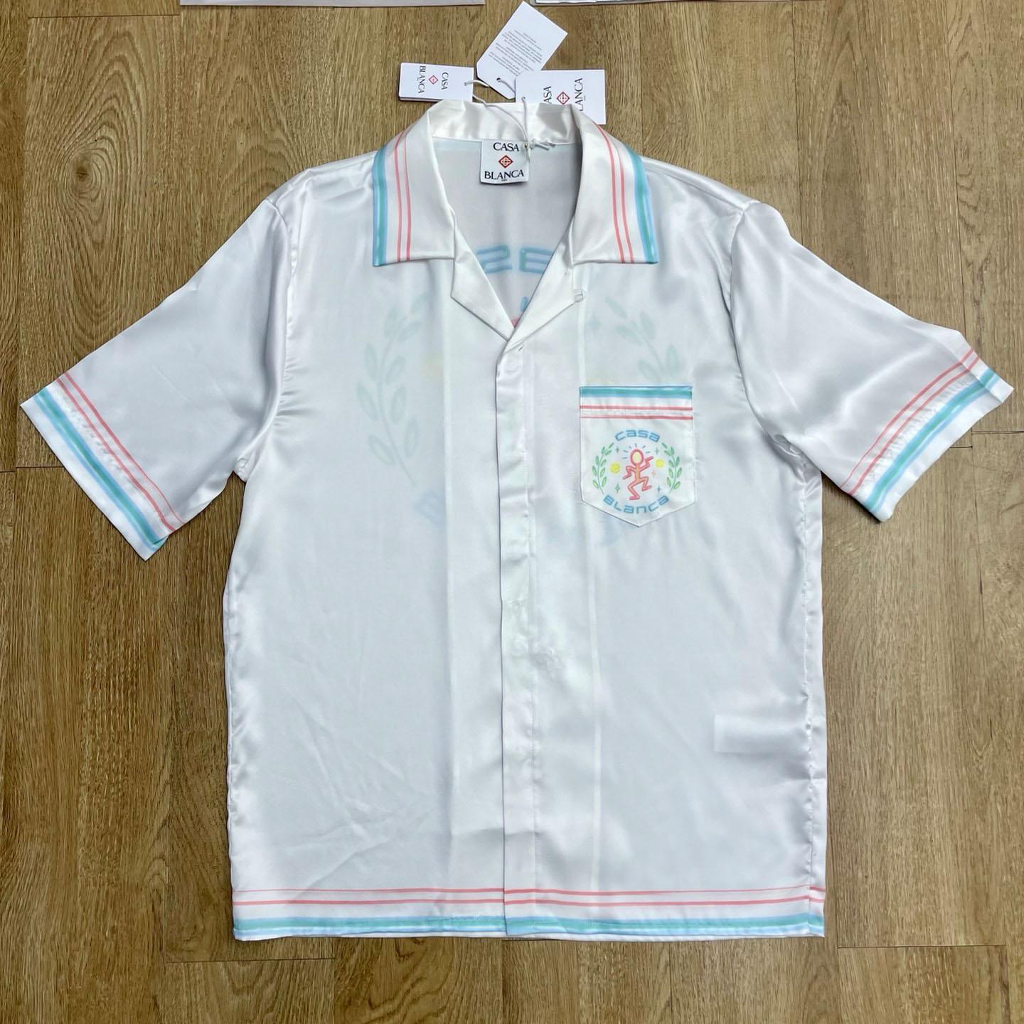 Casablanca Graphic-Print Silk Shirt  CA3576 - DopestKickz