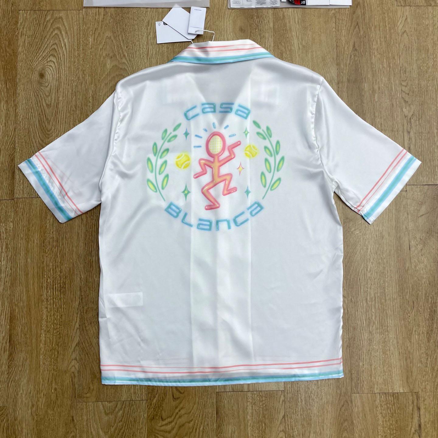 Casablanca Graphic-Print Silk Shirt  CA3576 - DopestKickz