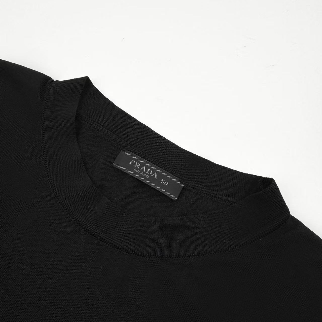 Prada Cotton Crew-Neck Sweater - DopestKickz