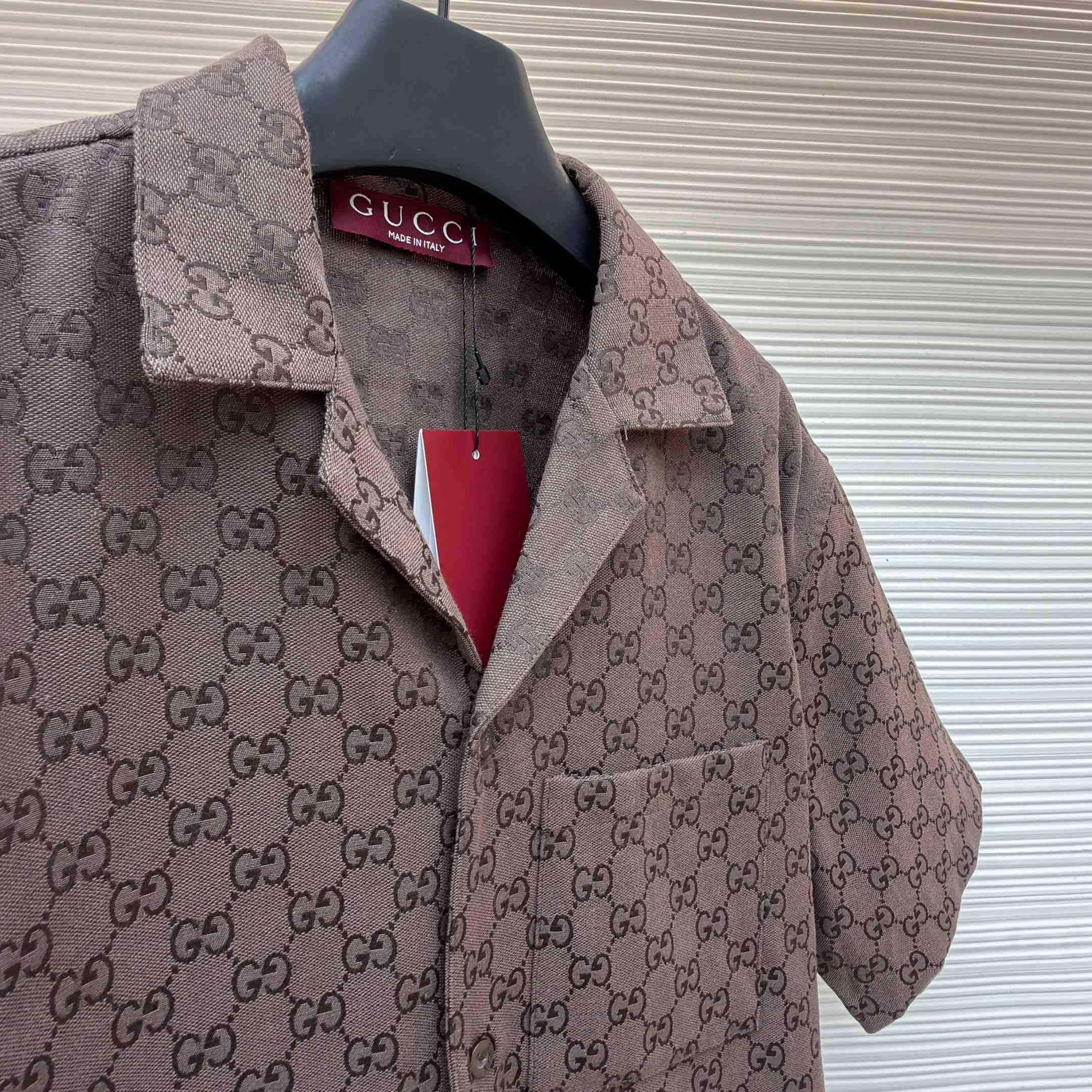 Gucci GG Canvas Linen Blend Bowling Shirt - DopestKickz
