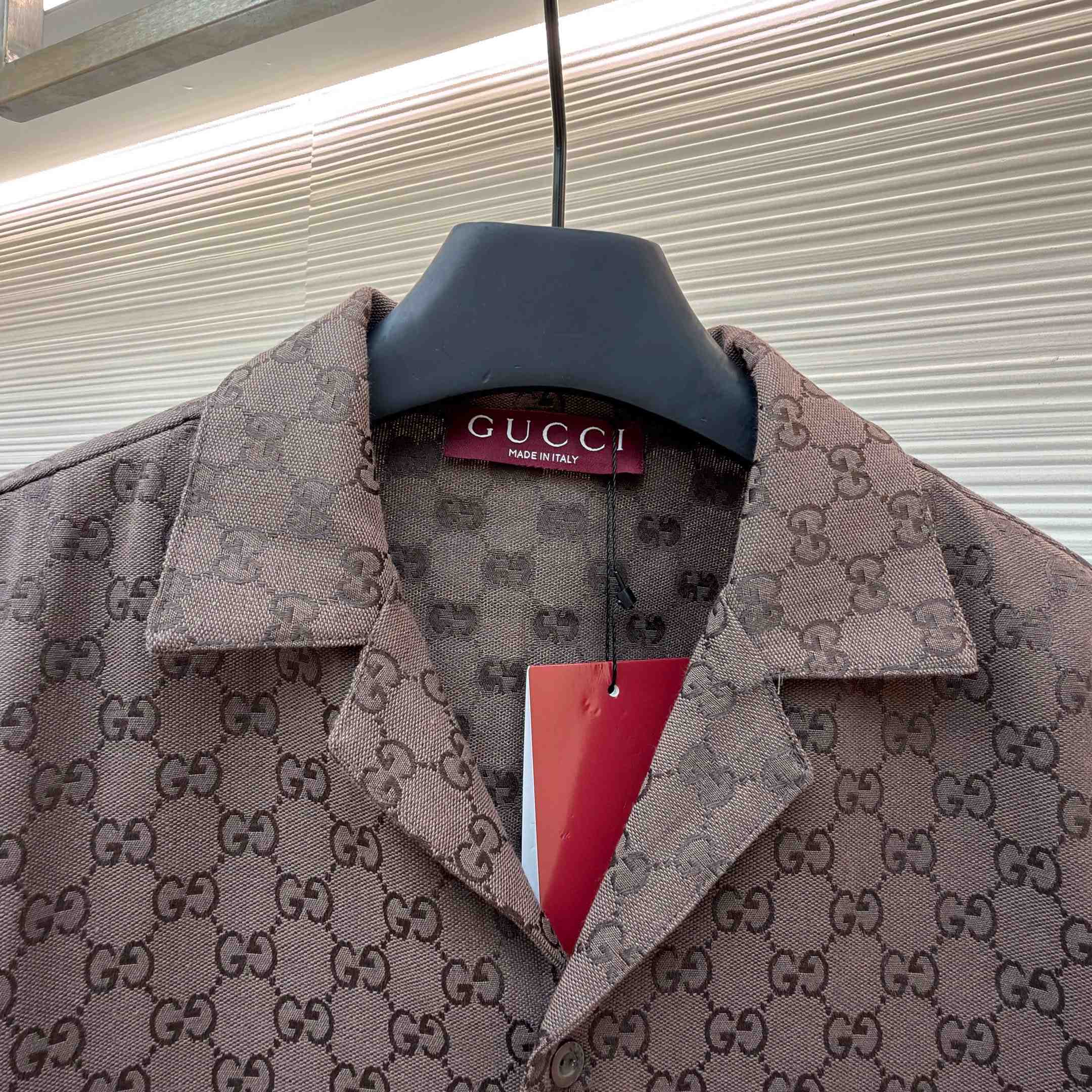 Gucci GG Canvas Linen Blend Bowling Shirt - DopestKickz