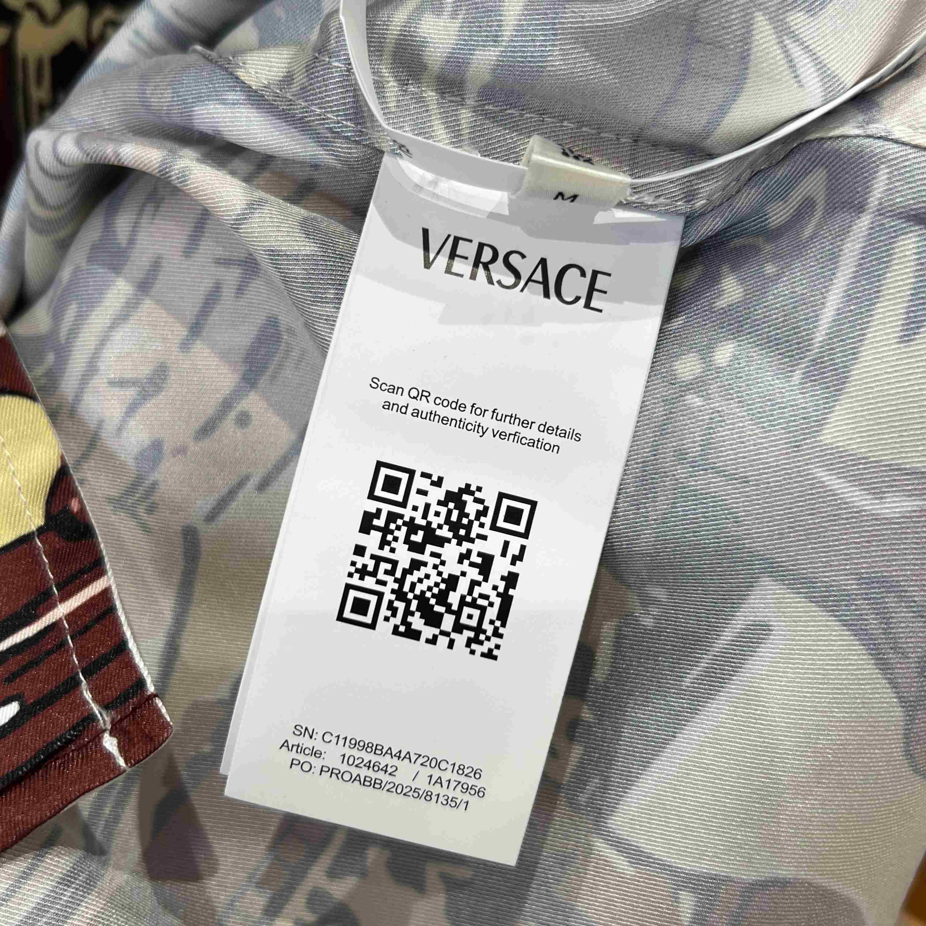 Versace Printed Silk Twill Slim Shirt - DopestKickz