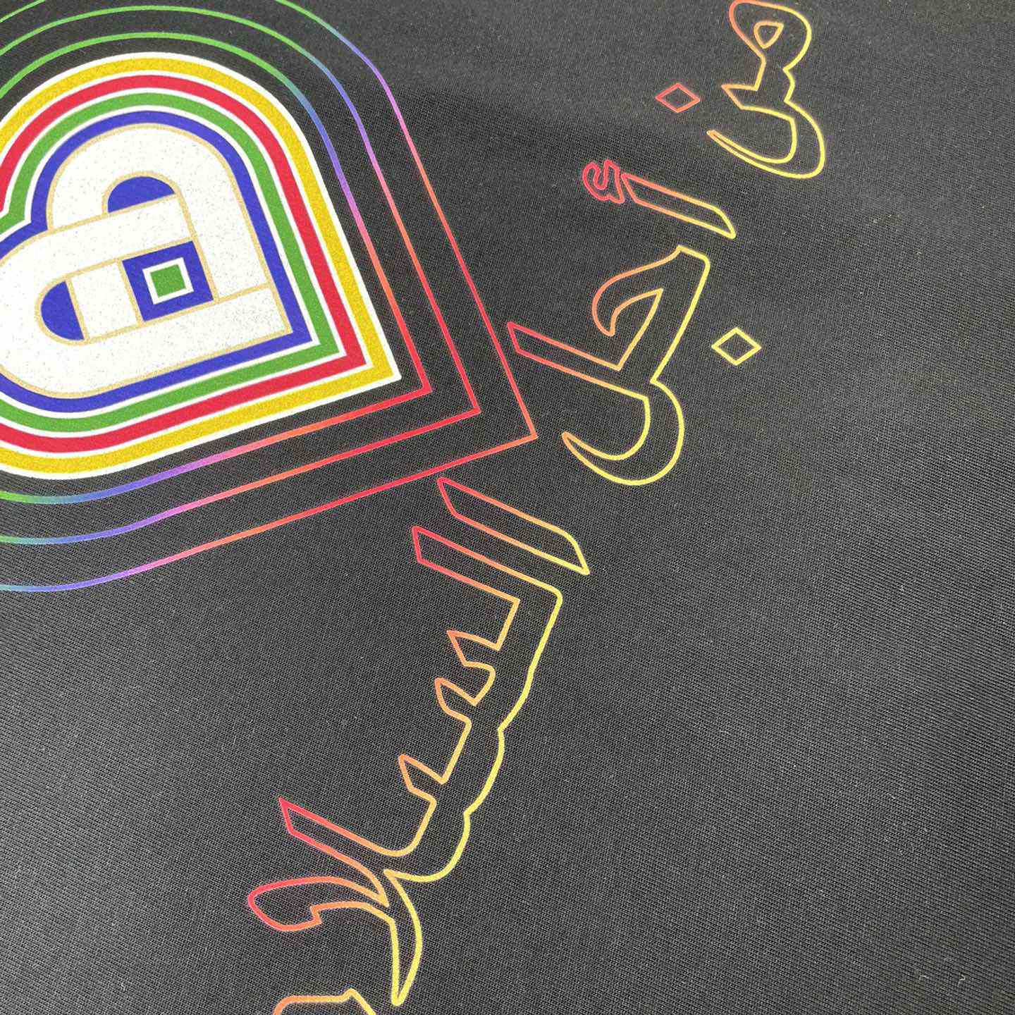 Casablanca For The Peace Gradient Printed T-Shirt 'Black' CA5072 - DopestKickz