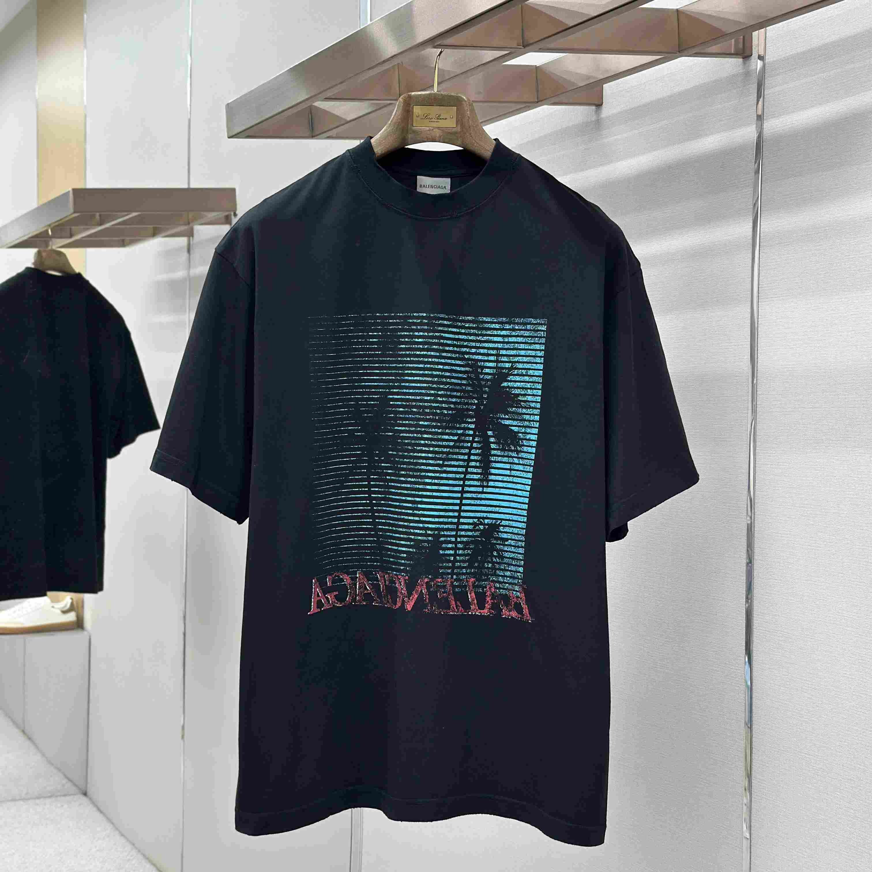 Balenciaga Printed Cotton-Jersey T-Shirt - DopestKickz