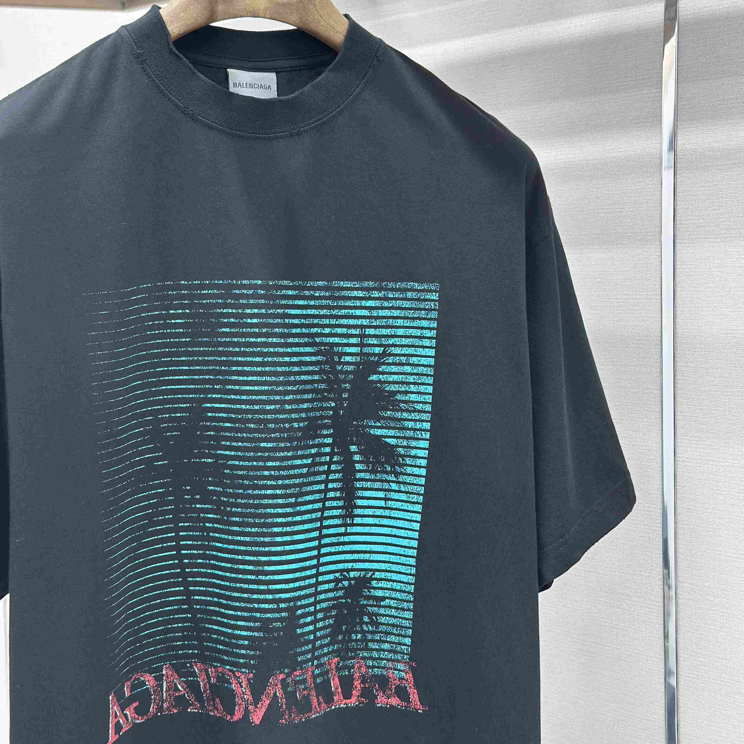 Balenciaga Printed Cotton-Jersey T-Shirt - DopestKickz