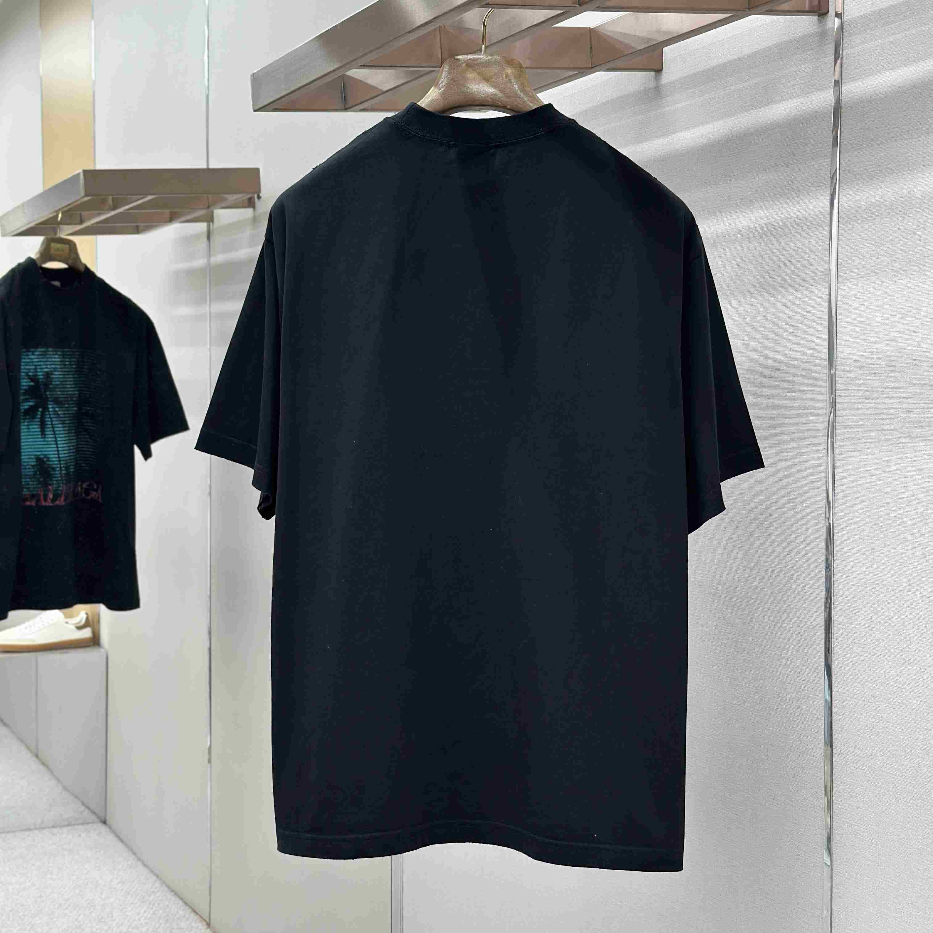 Balenciaga Printed Cotton-Jersey T-Shirt - DopestKickz